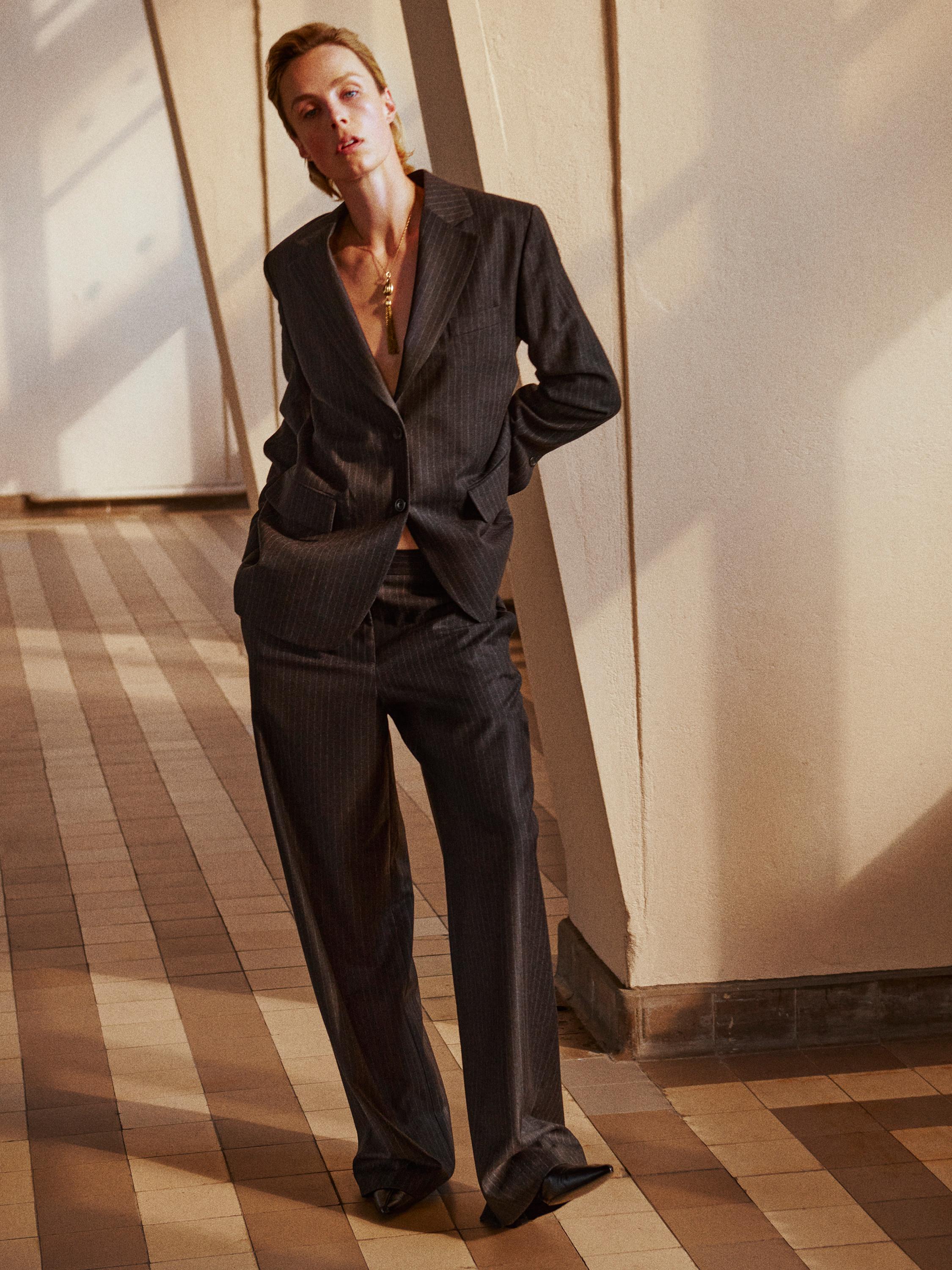 Pantalón raya diplomática 100% lana