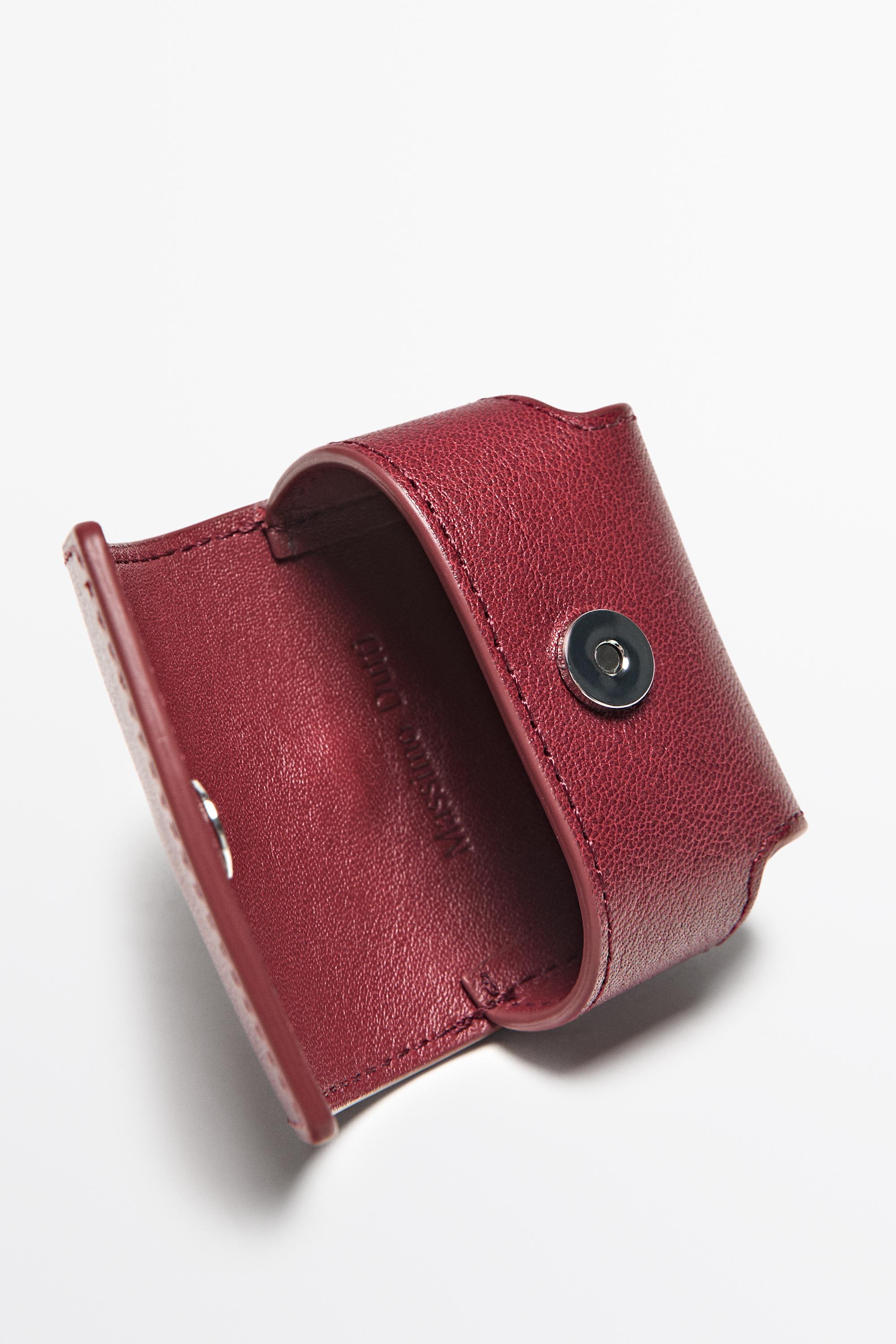 Funda para AirPods de piel napa