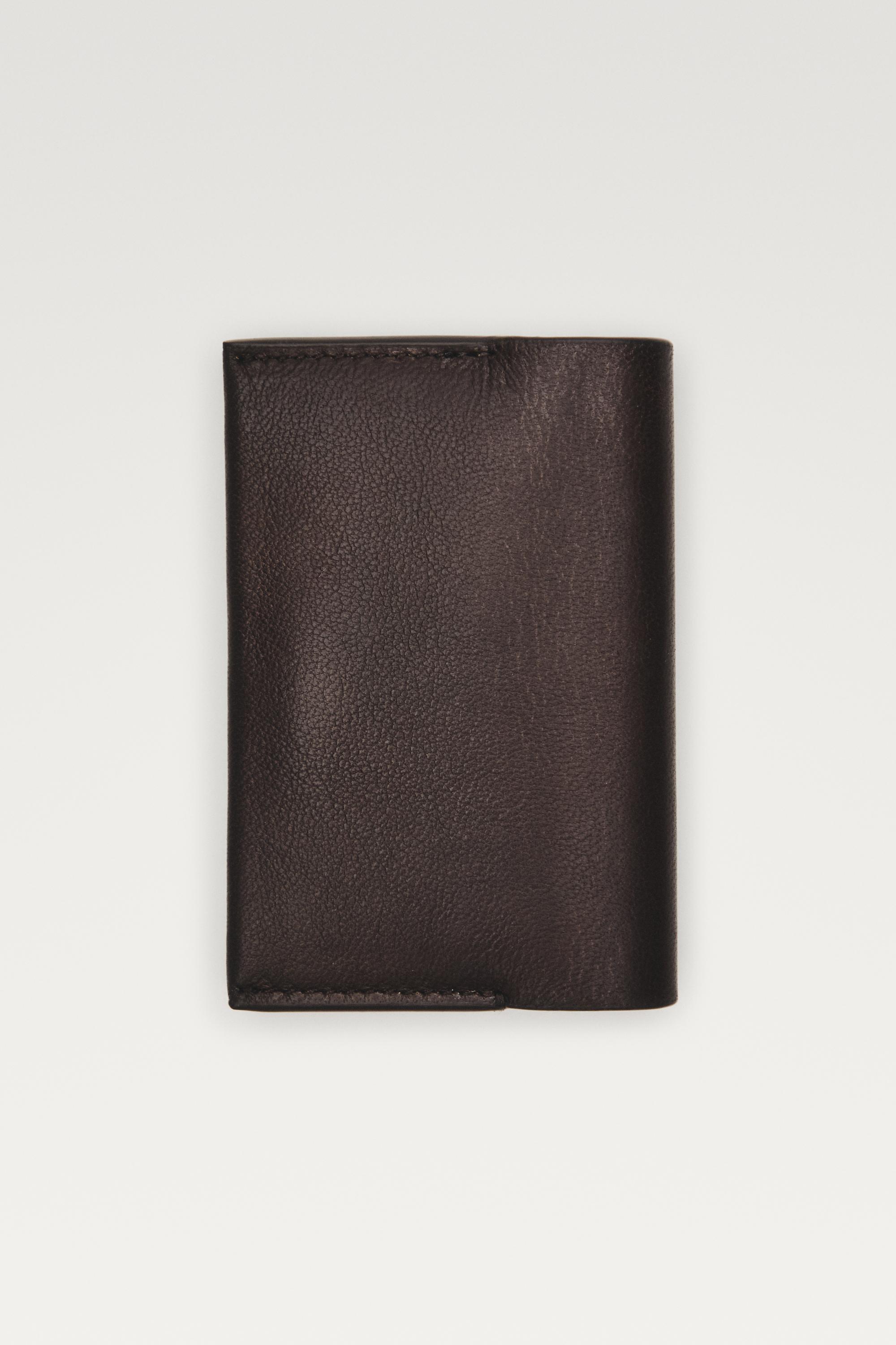 Nappa leather wallet — BROWN