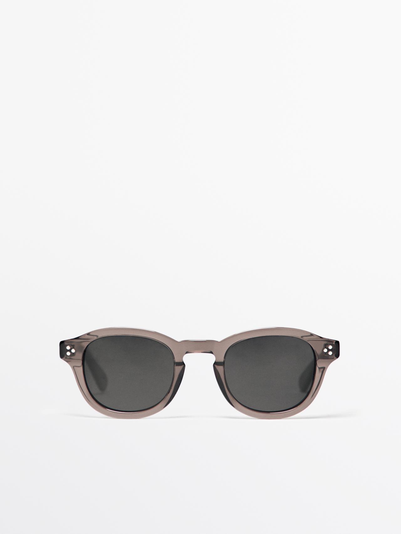 Gafas De Sol Redondeadas - Gris - 01 - Massimo Dutti - Hombre