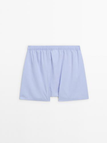 Plain poplin boxers — SKY BLUE 3