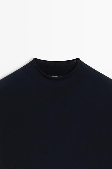 100% cotton short sleeve sweater — DARK BLUE 4