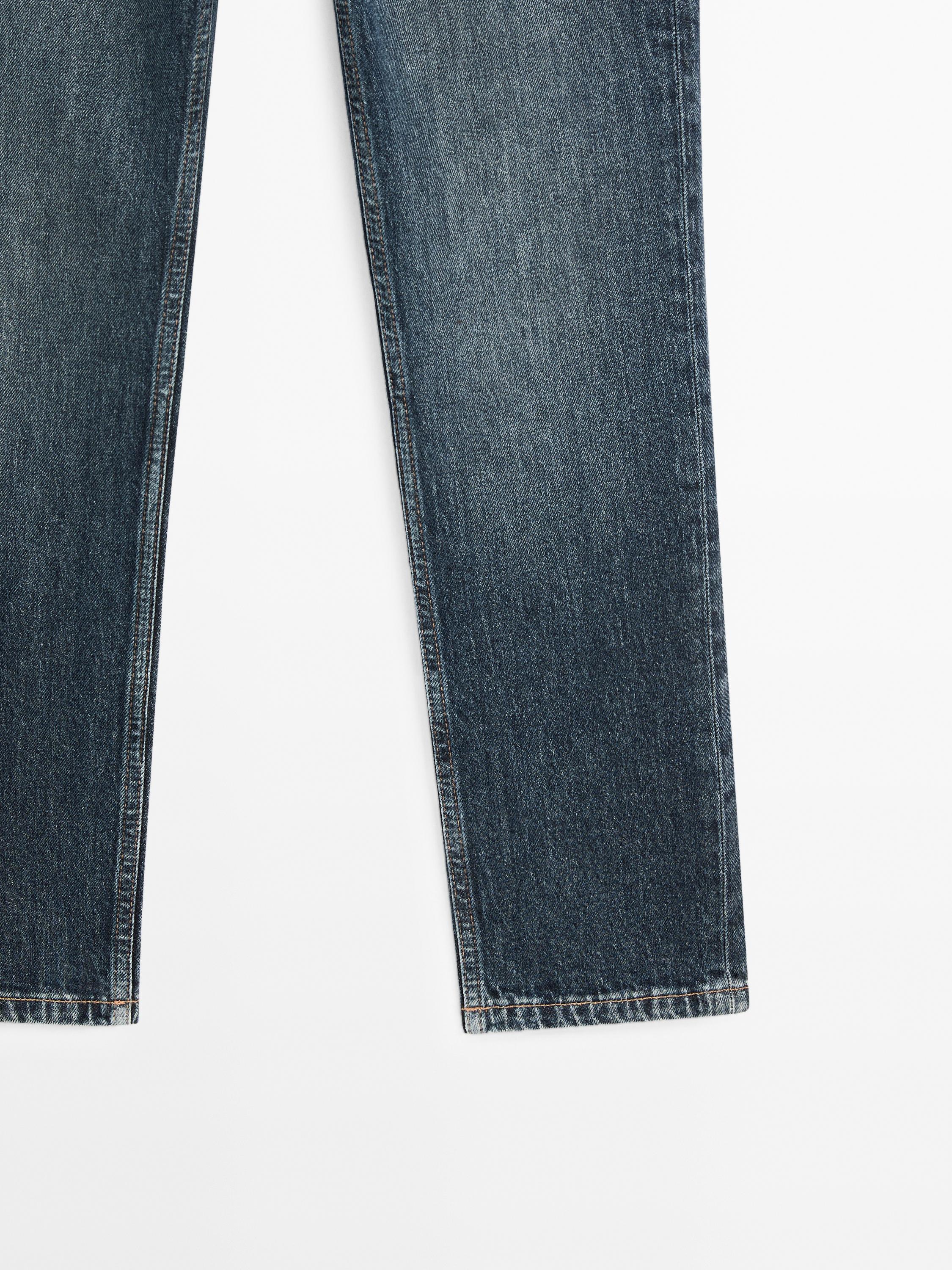 Mid-rise cropped slim fit jeans