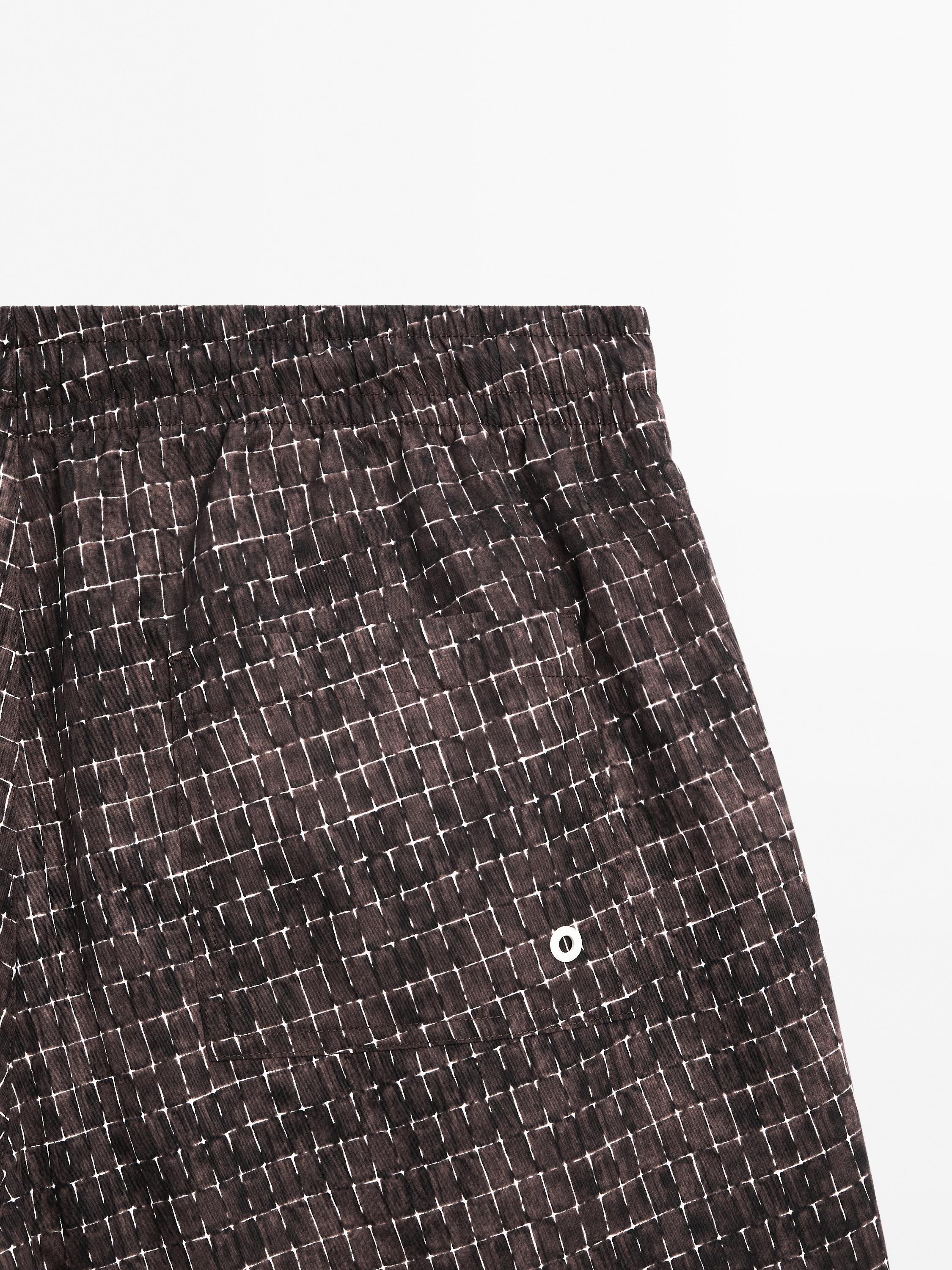 Short de bain imprimé