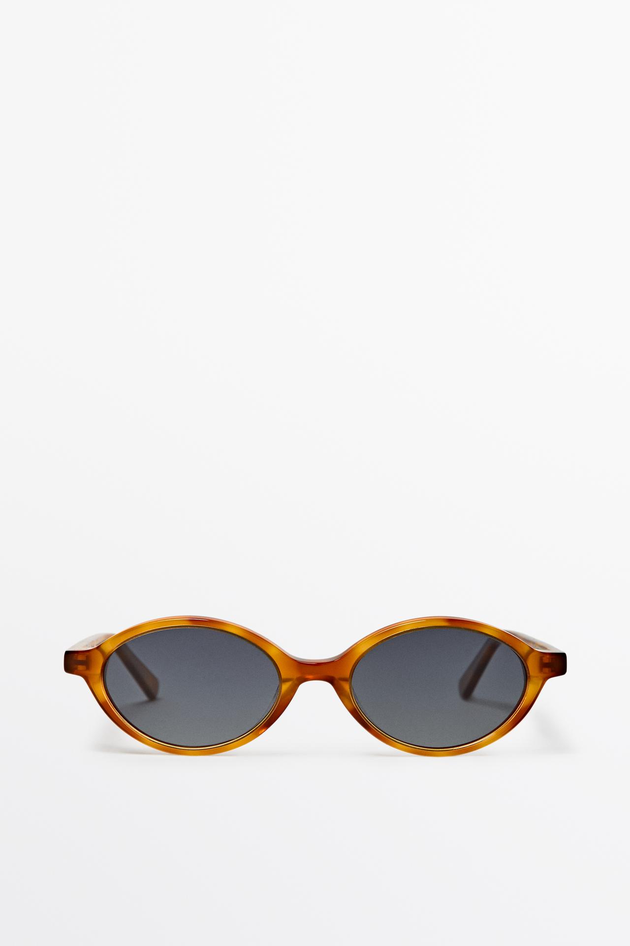 Oval sunglasses — Caramel
