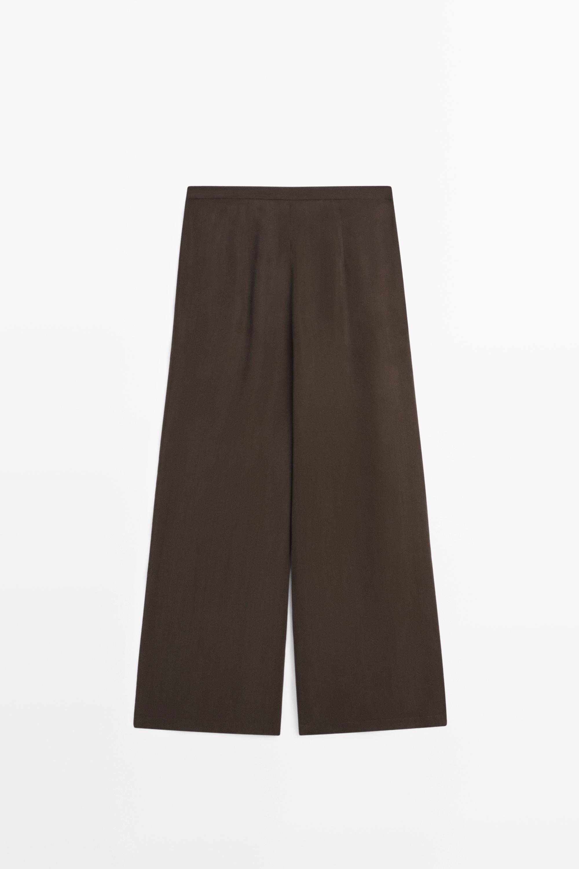 Total look flowing skort — Chocolate