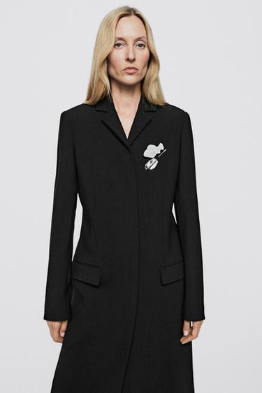 Fitted long coat - LIMITED EDITION — BLACK 2