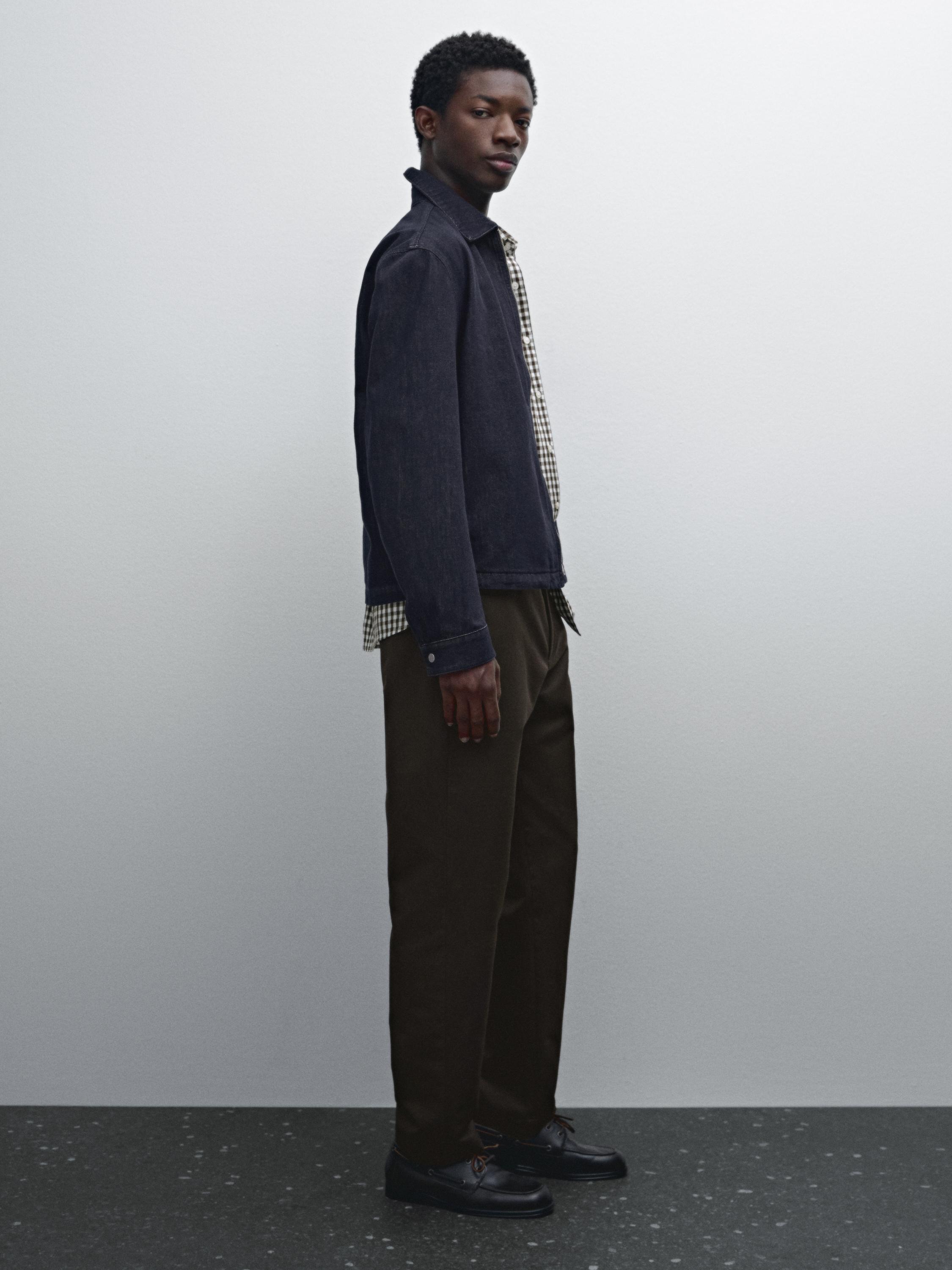 Calças jogger fit com algodão