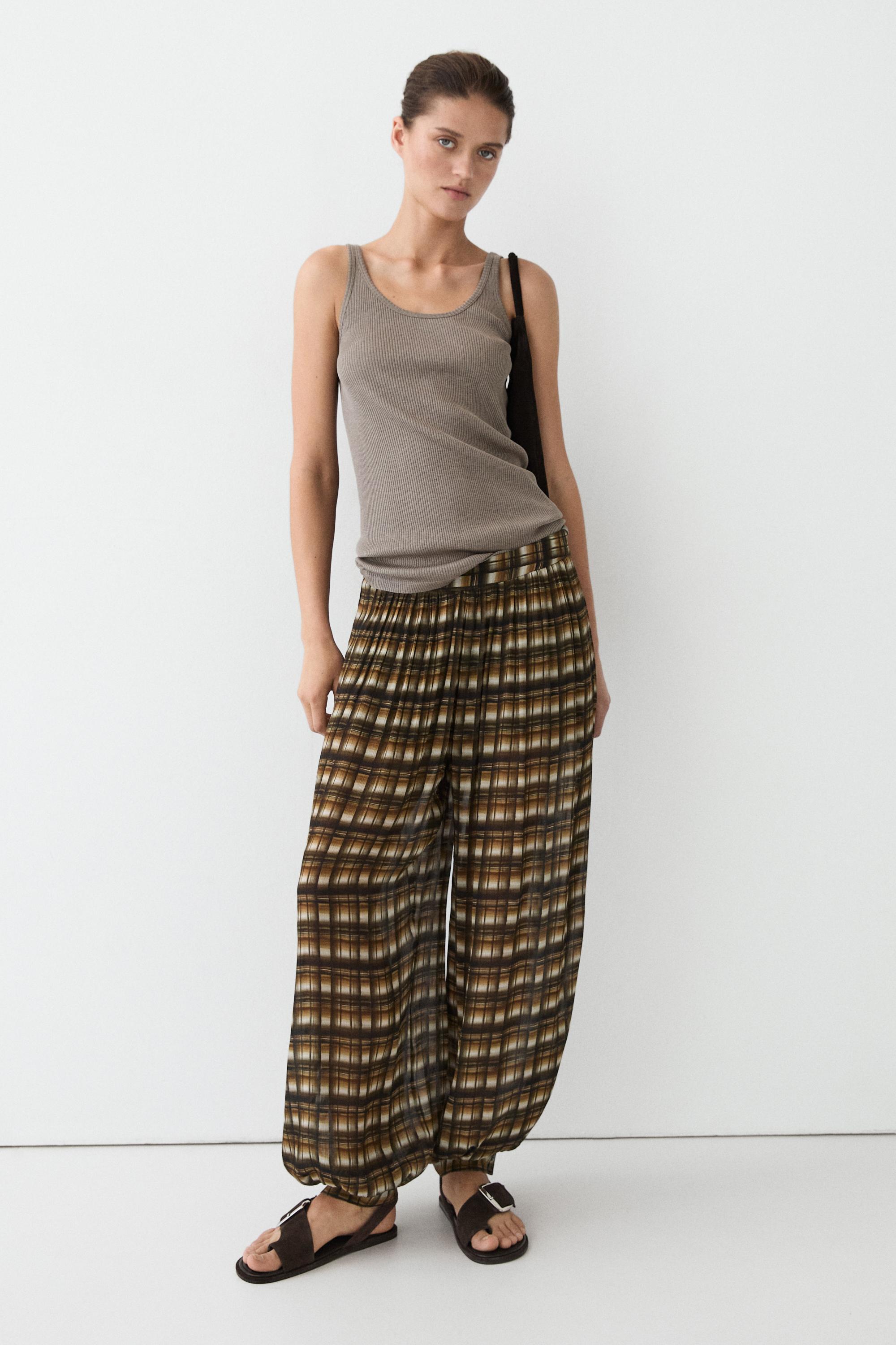 Flowing sarouel trousers — MUSTARD YELLOW