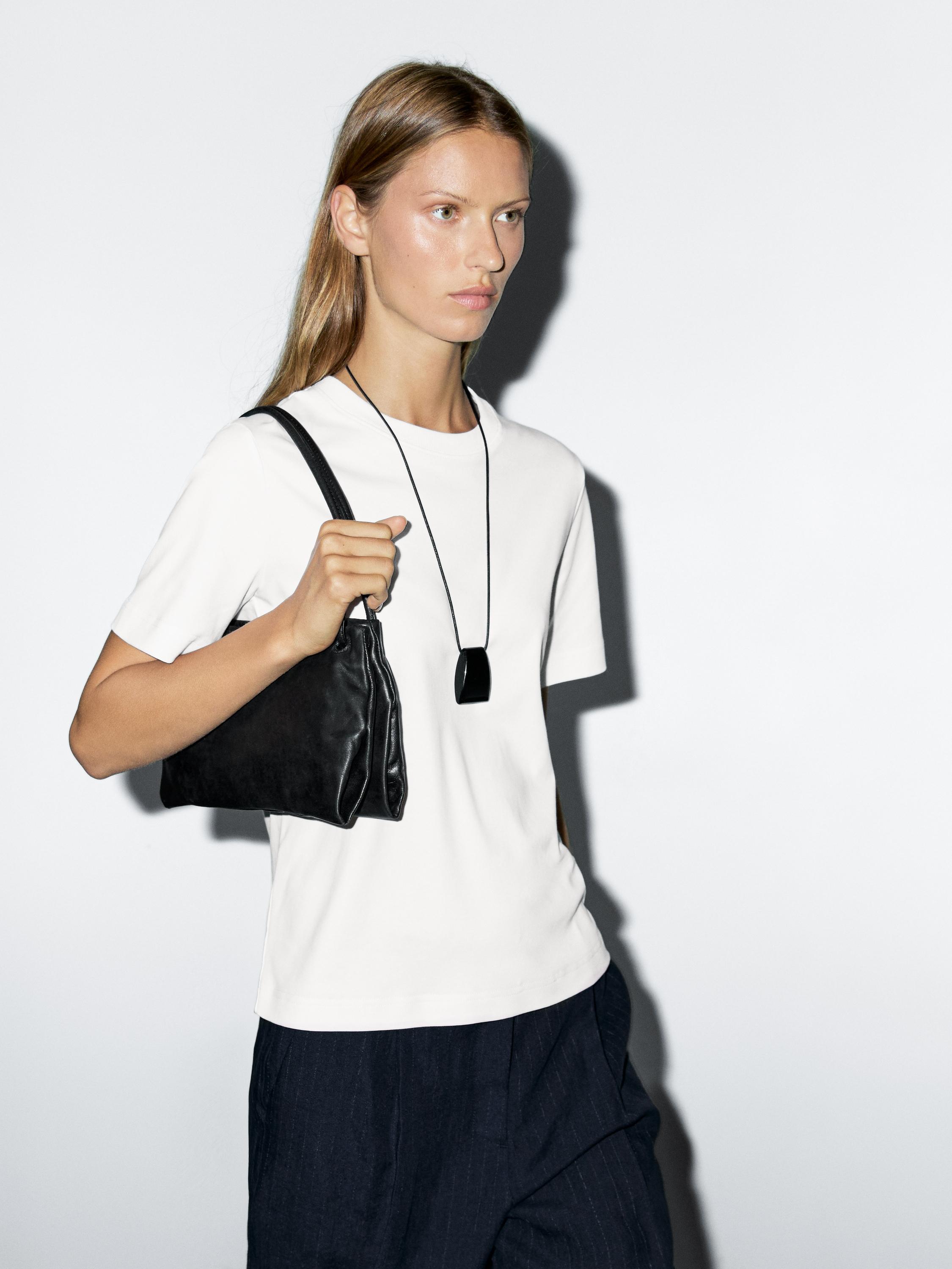 Short sleeve interlock T-shirt — Off white
