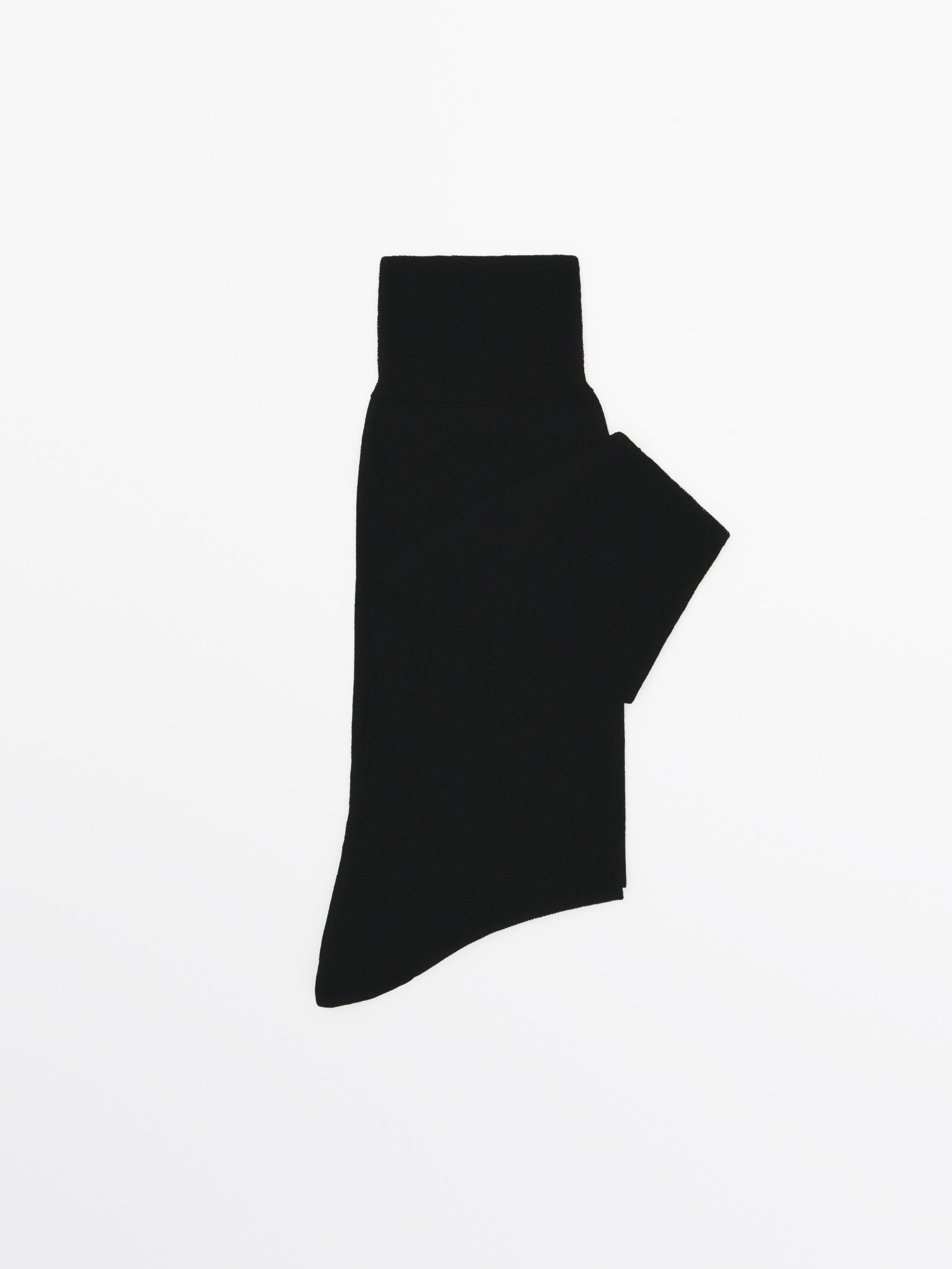 Plain smart socks — BLACK