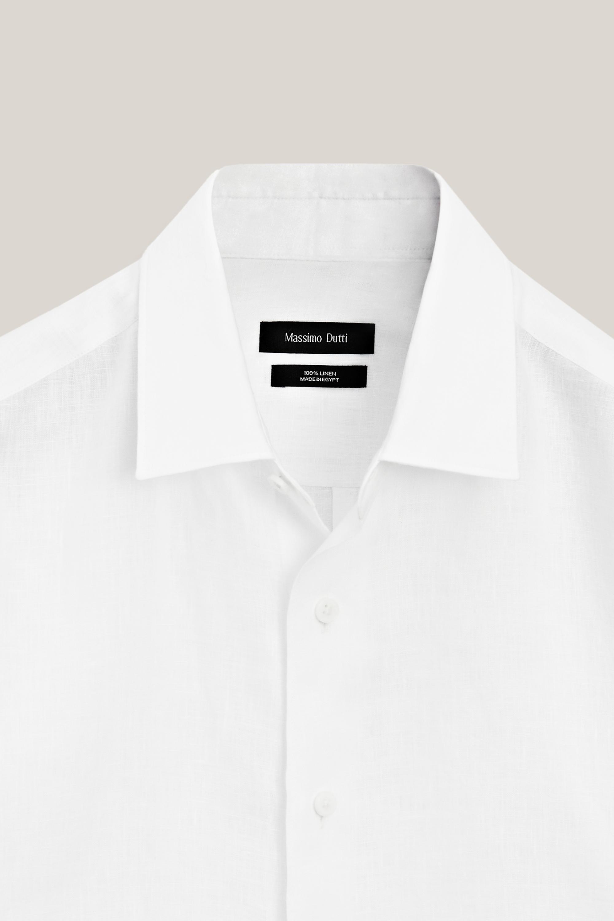 Extra fine 100% linen shirt - LIMITED EDITION — WHITE