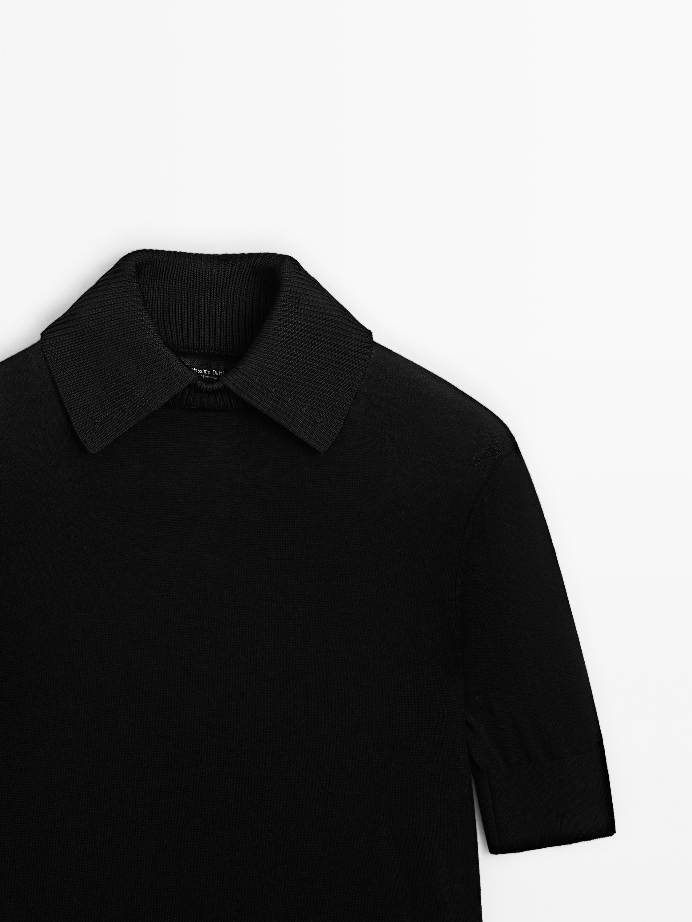 Pulover s ovratnikom s reverima i kratkim rukavima – STUDIO