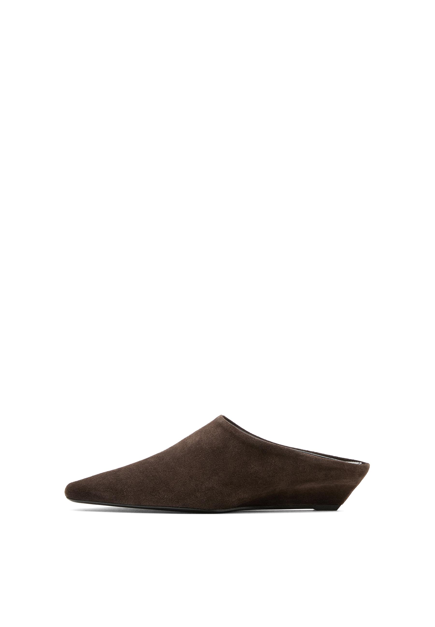 Wedge heel mules — BROWN