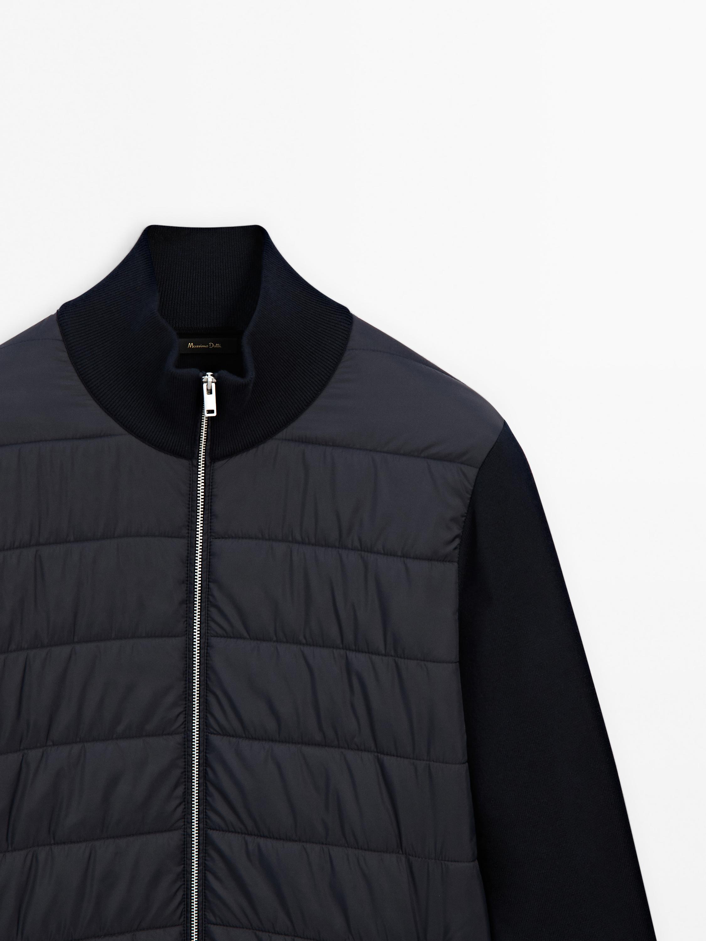 Cotton blend puffer jacket
