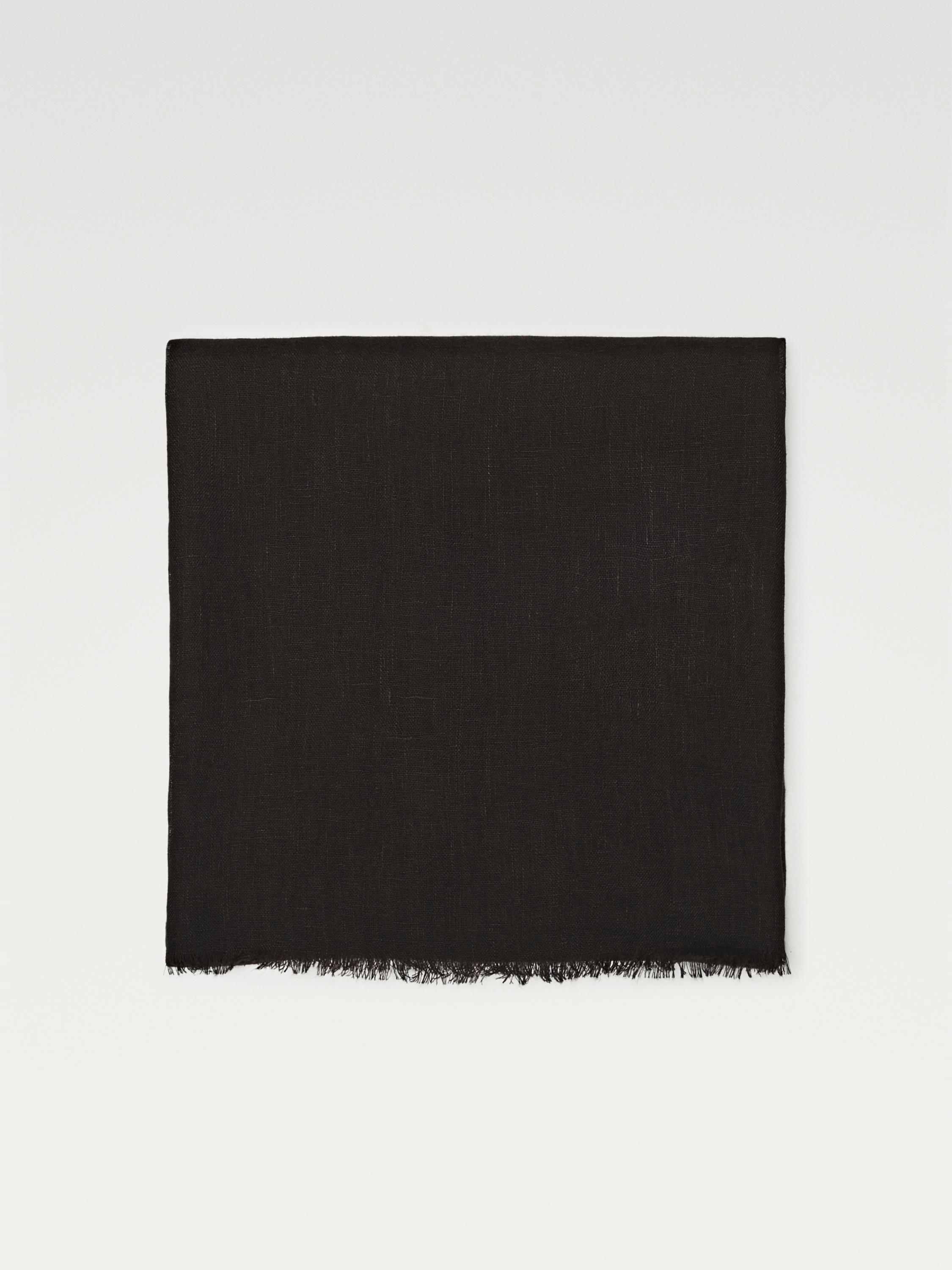 Plain 100% linen scarf