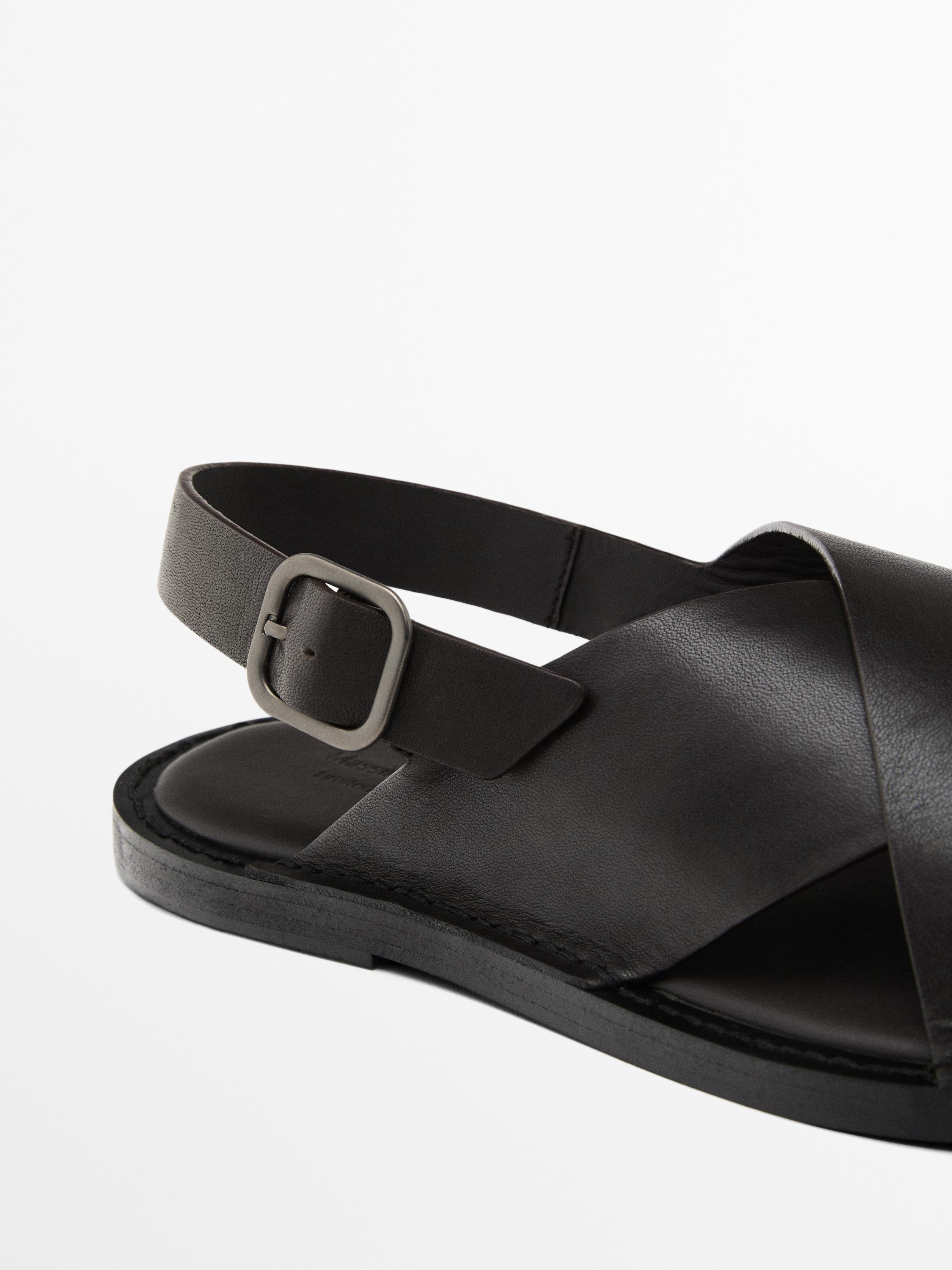 Leather crossover sandals - Limited Edition