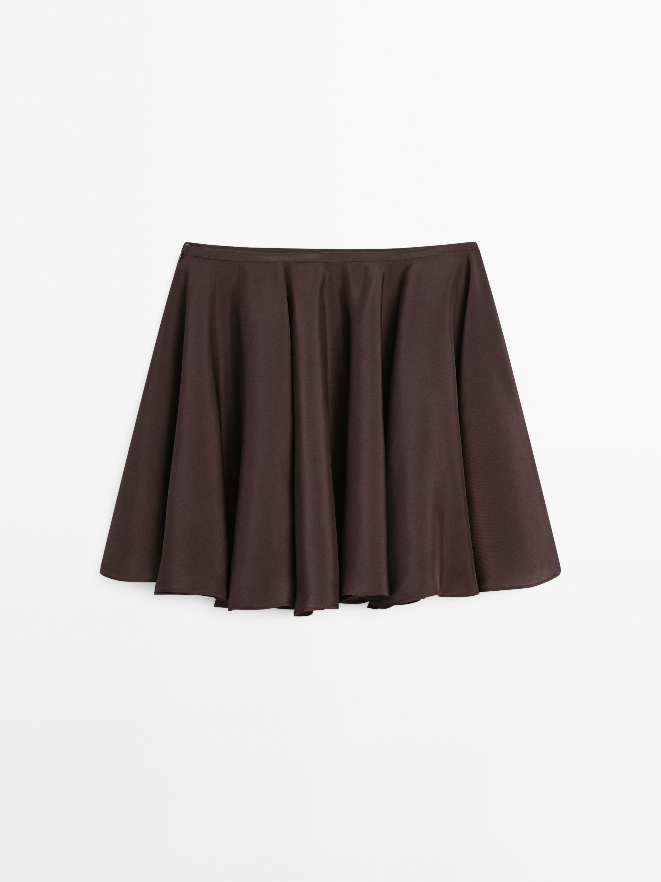 Flowing short skirt with flounce - Limited Edition