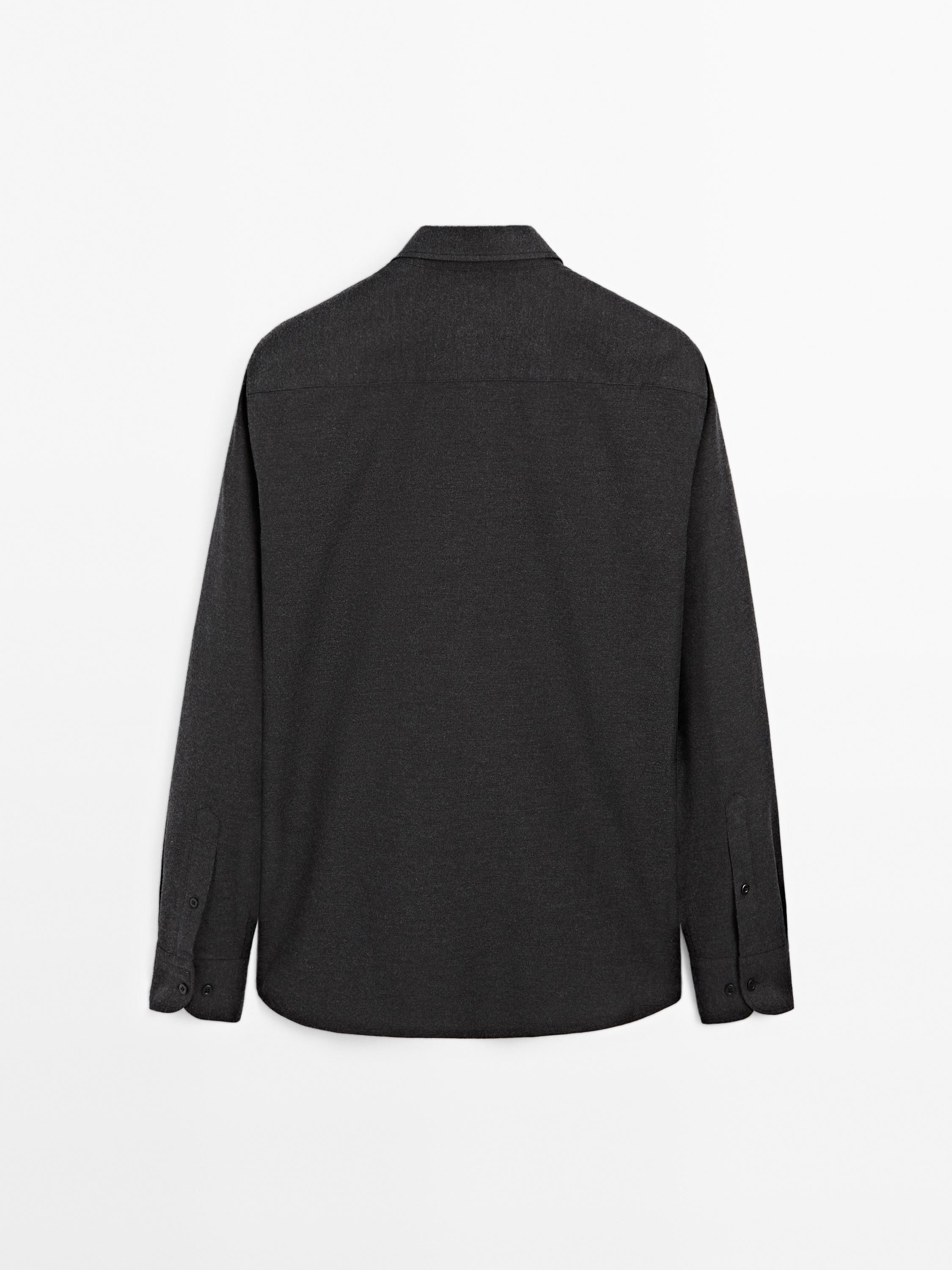 100% cotton melange shirt