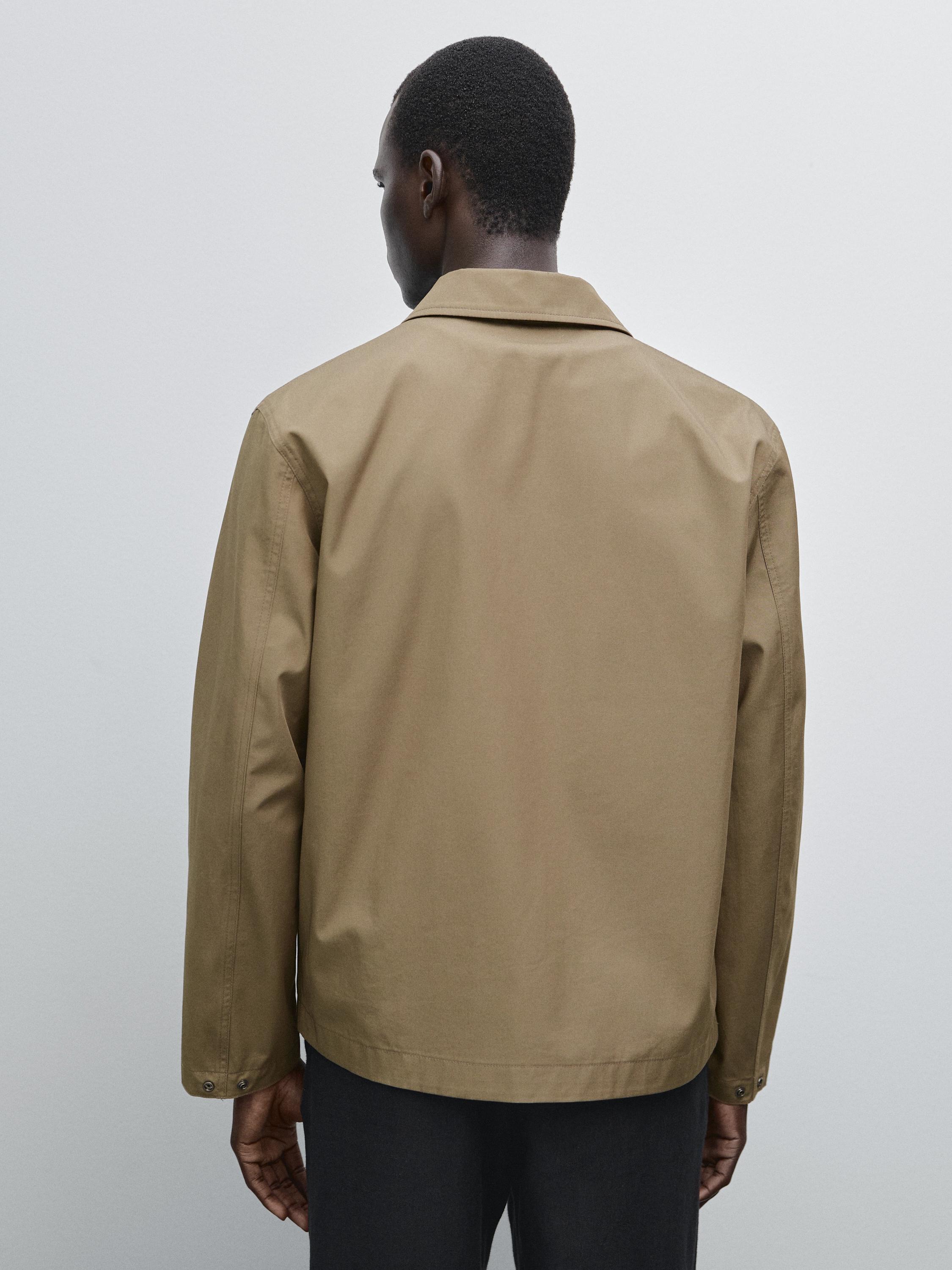 100% cotton jacket with pockets