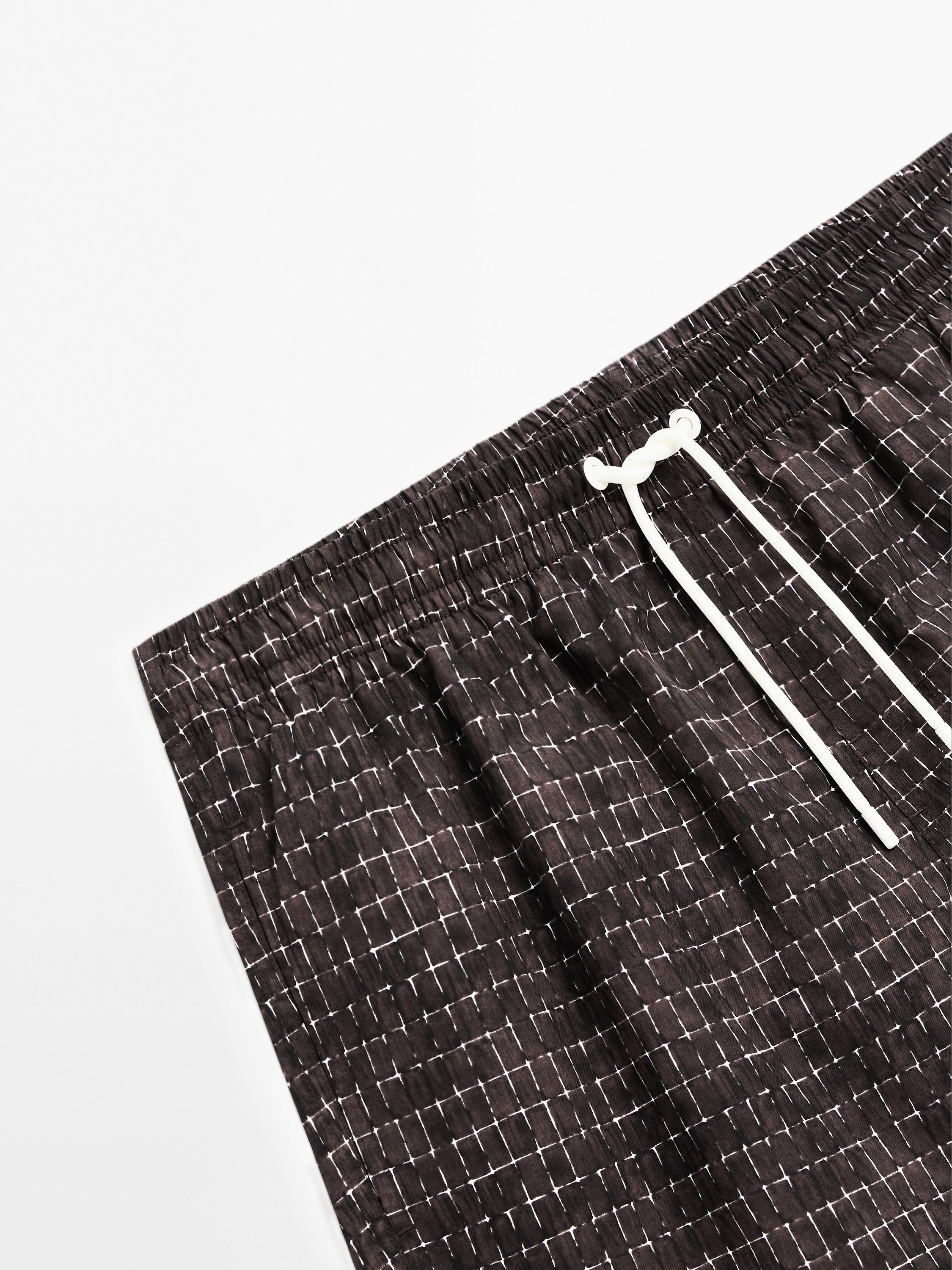 Short de bain imprimé