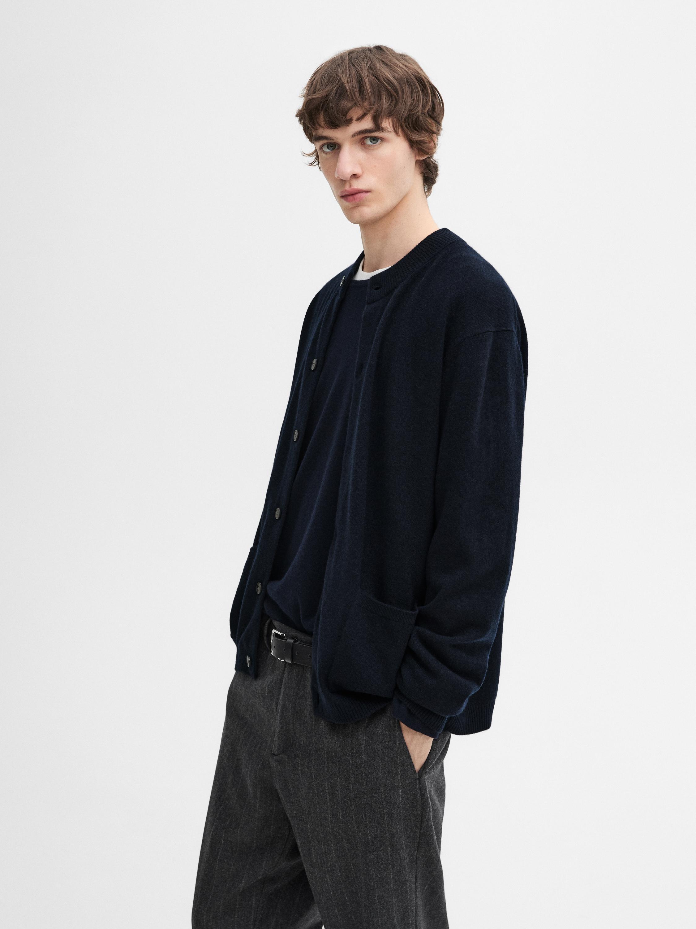 100% cashmere bomber cardigan