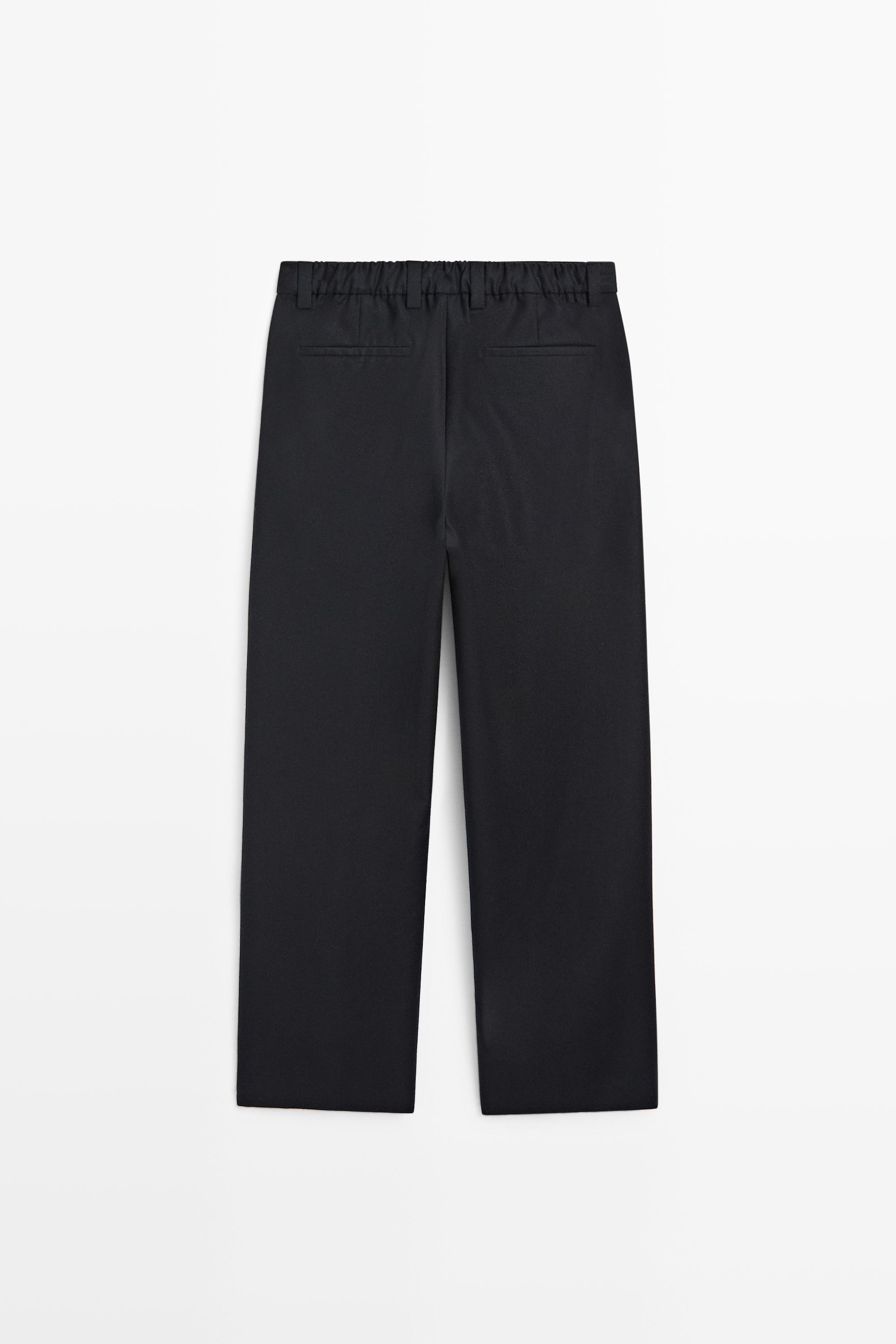 Bukser i 100 % uld til et matchende look