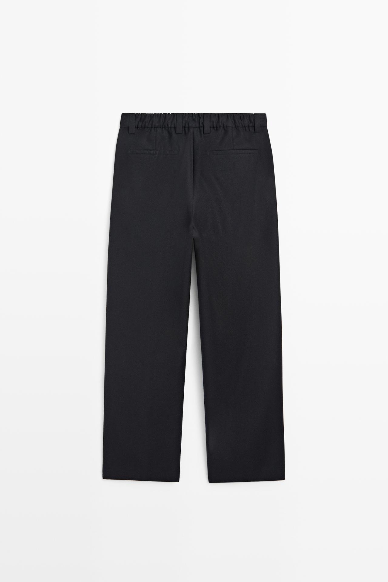 100% wool total look pants — DEEP BLUE