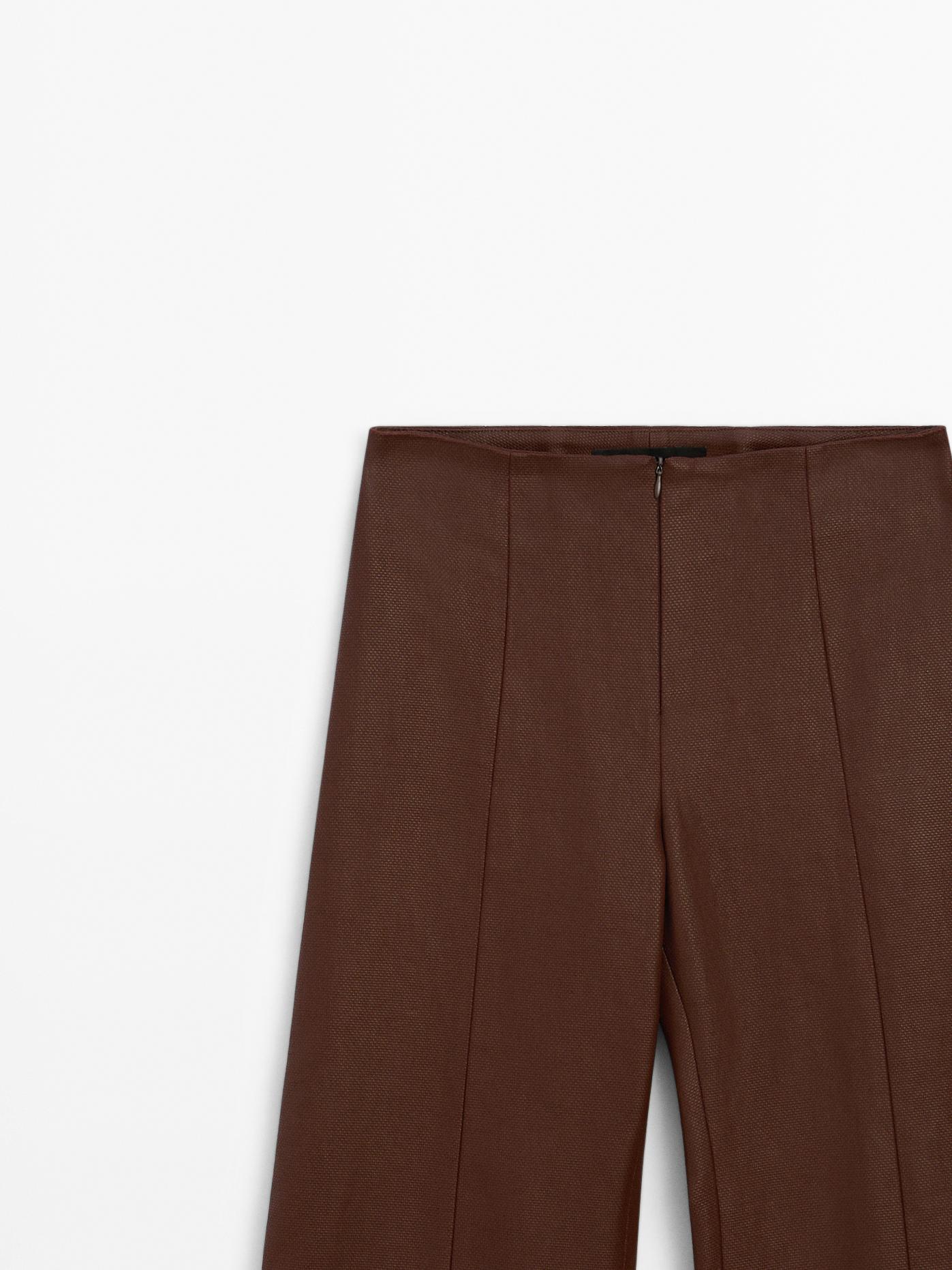 Wide-leg trousers with seam details - Studio