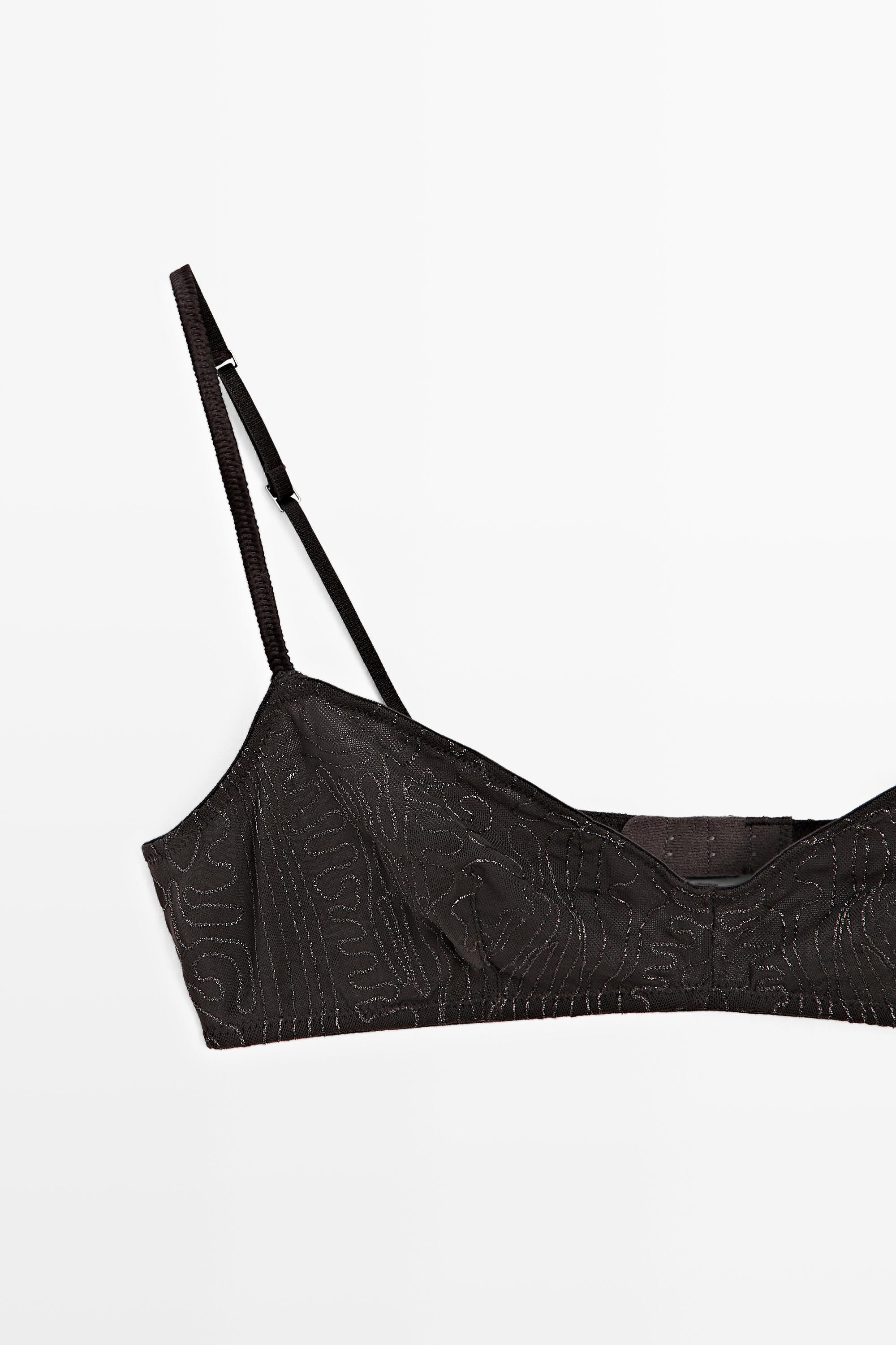 Top with embroidered detail — CHARCOAL