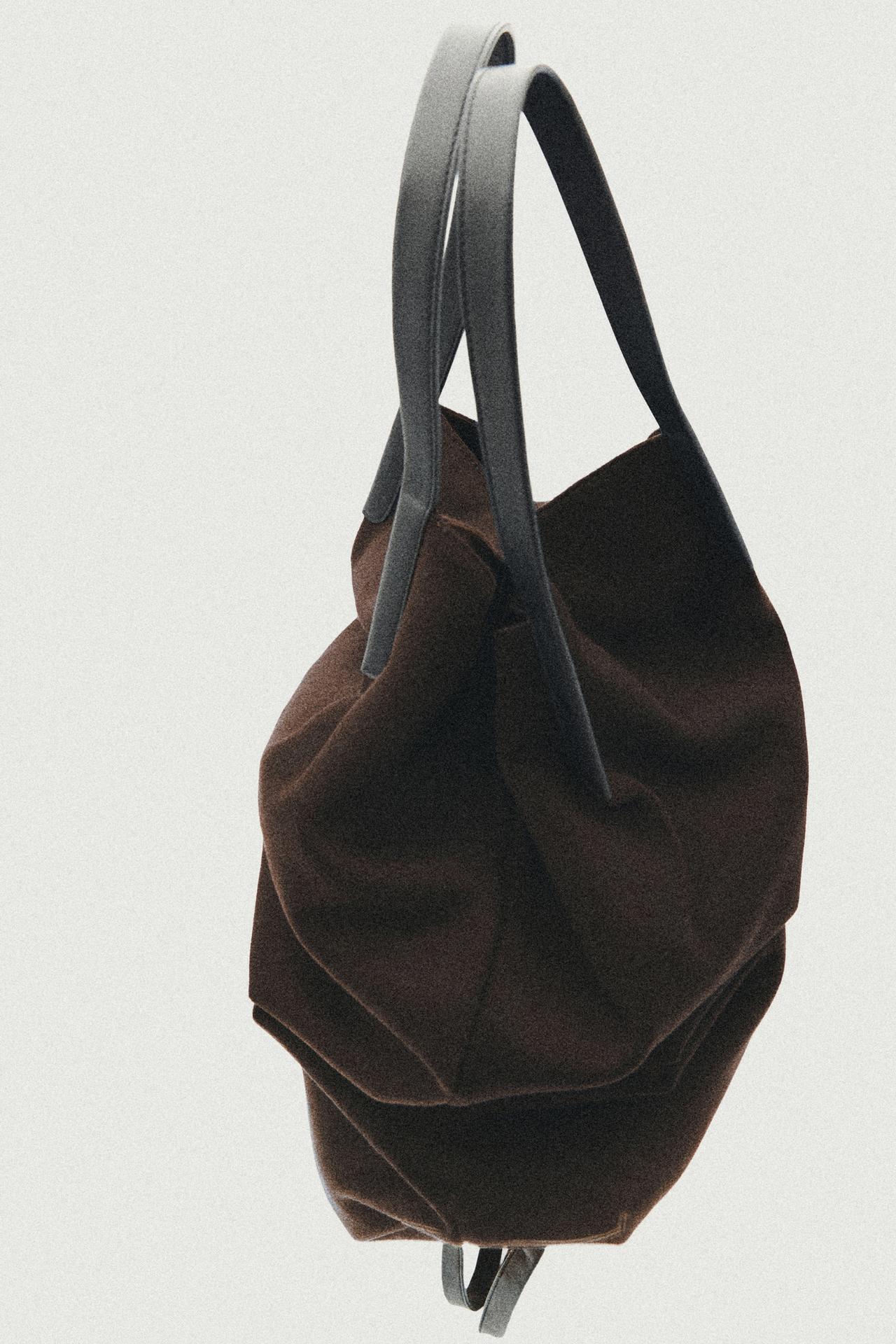 100% wool tote bag - LIMITED EDITION — BROWN