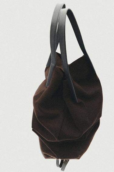100% wool tote bag - LIMITED EDITION — BROWN 2