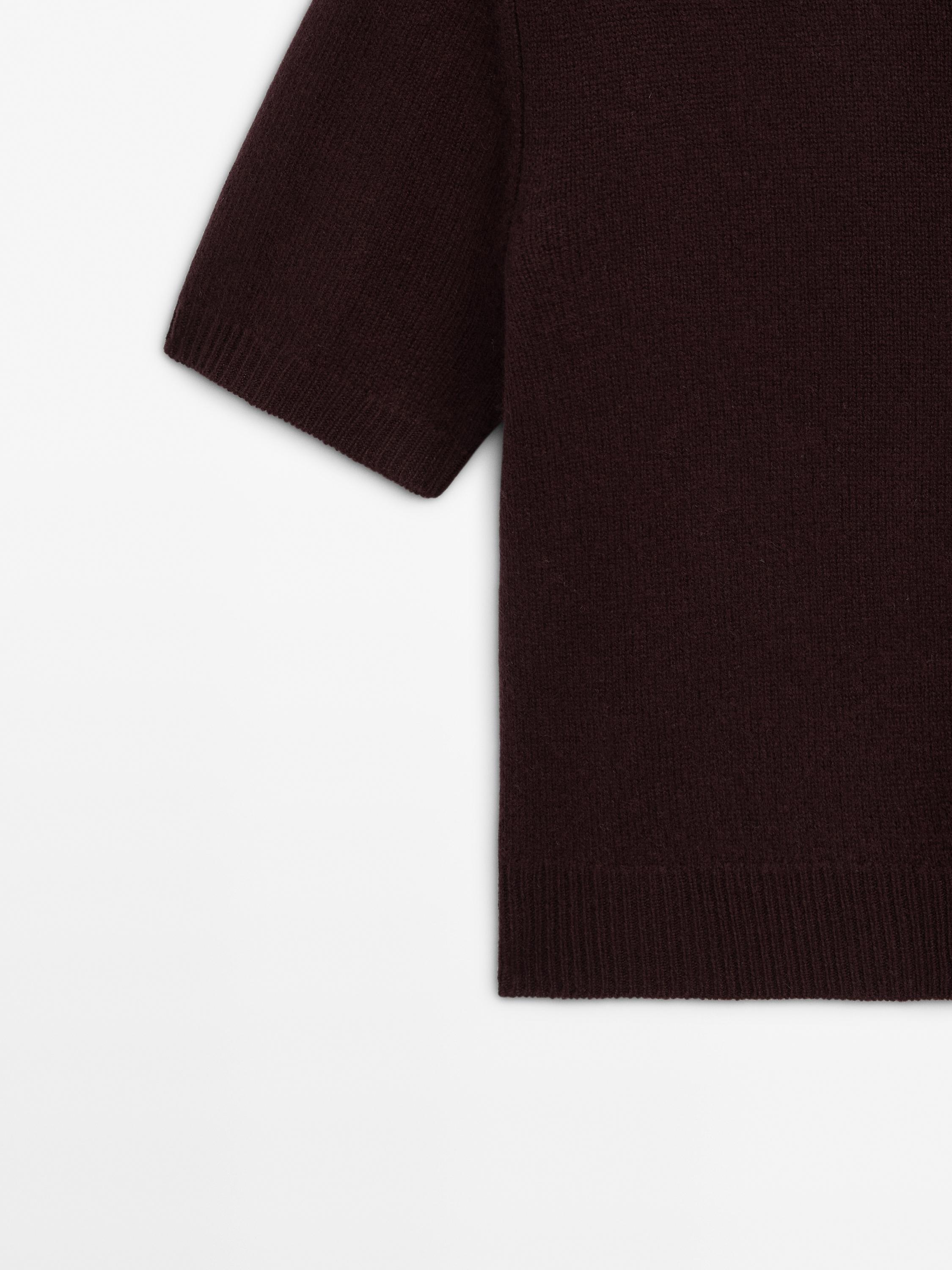 Short sleeve knit cardigan