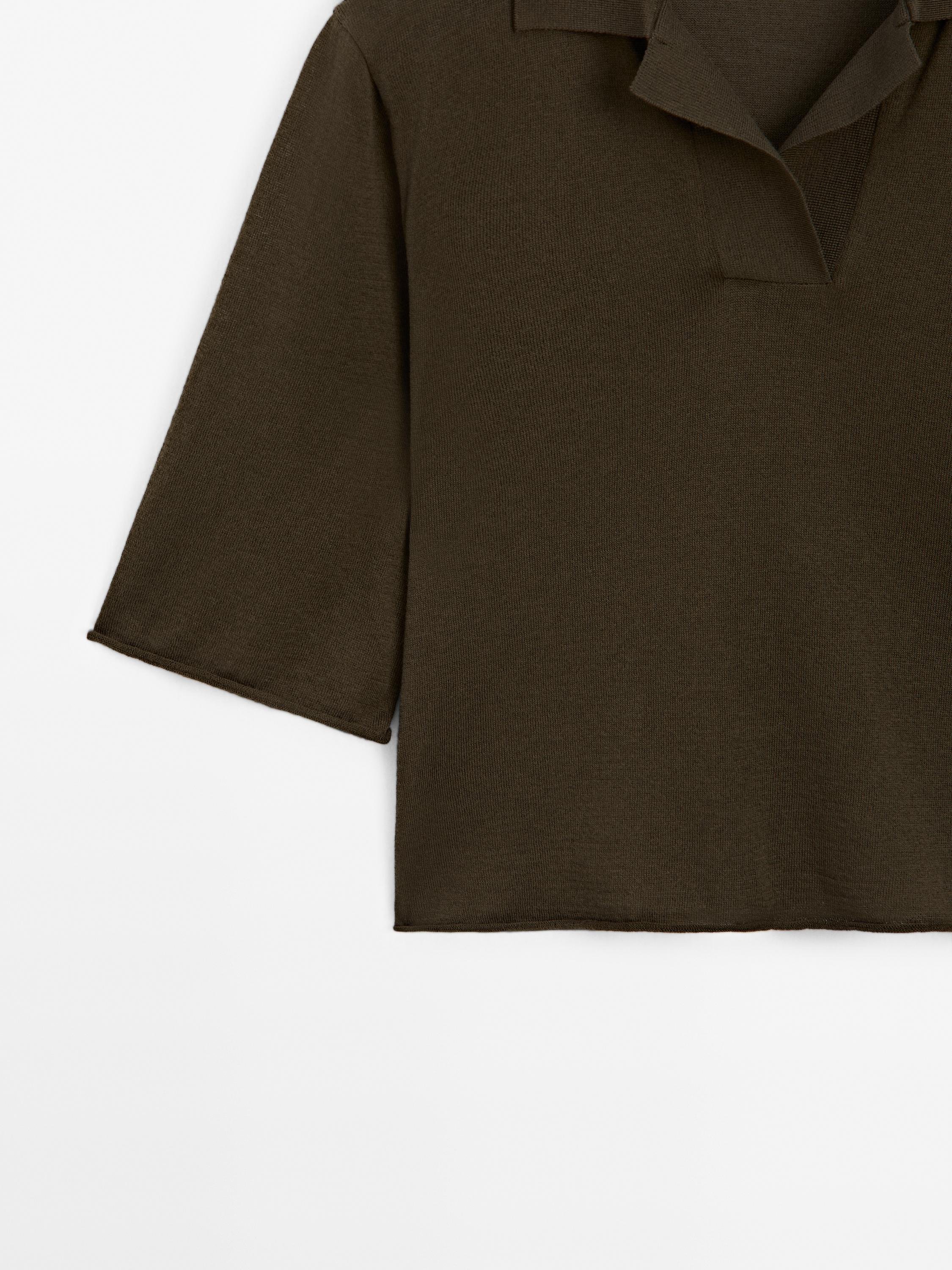 100% cotton knit polo shirt