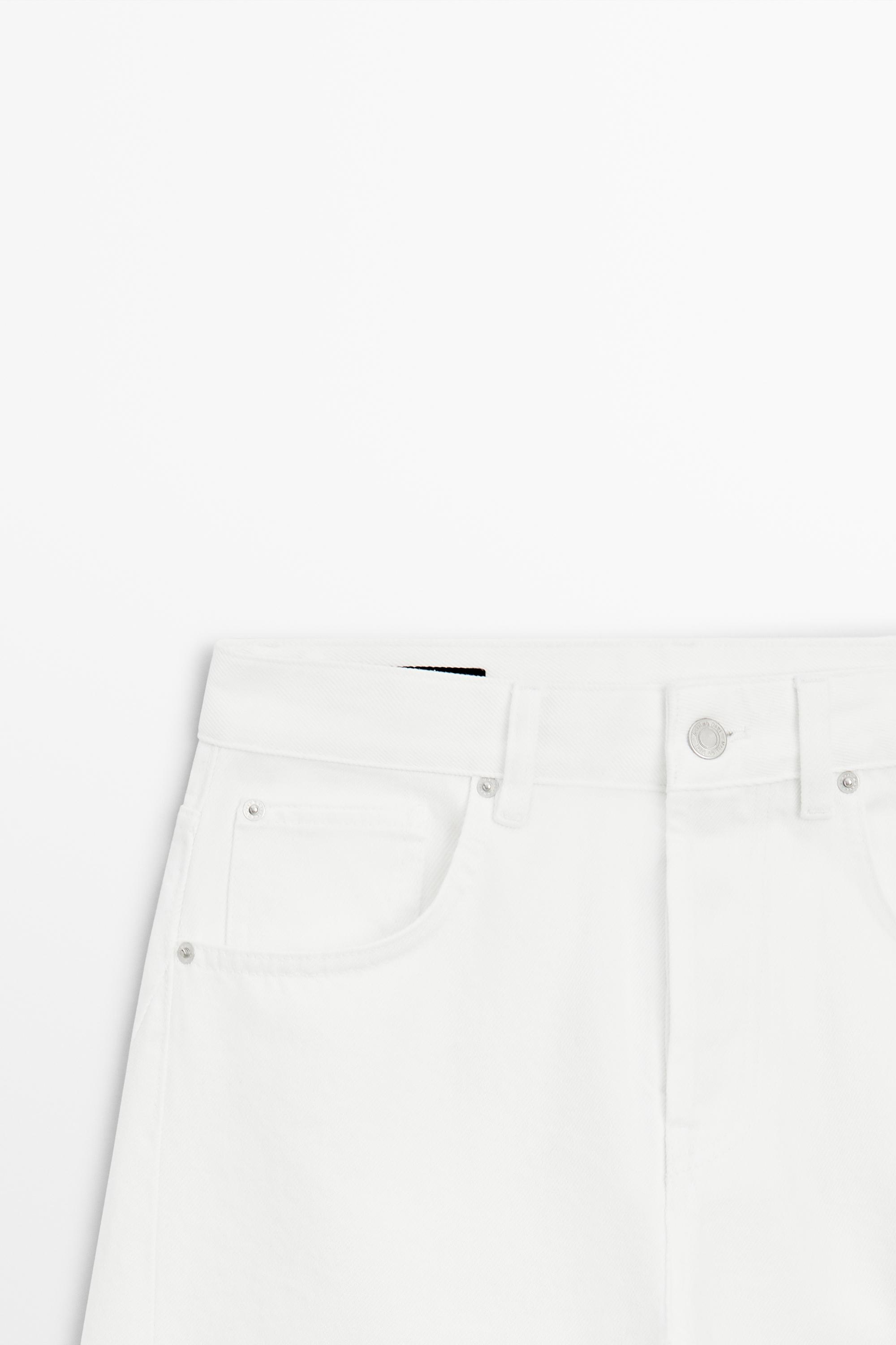 Mid-rise balloon fit jeans — Off white