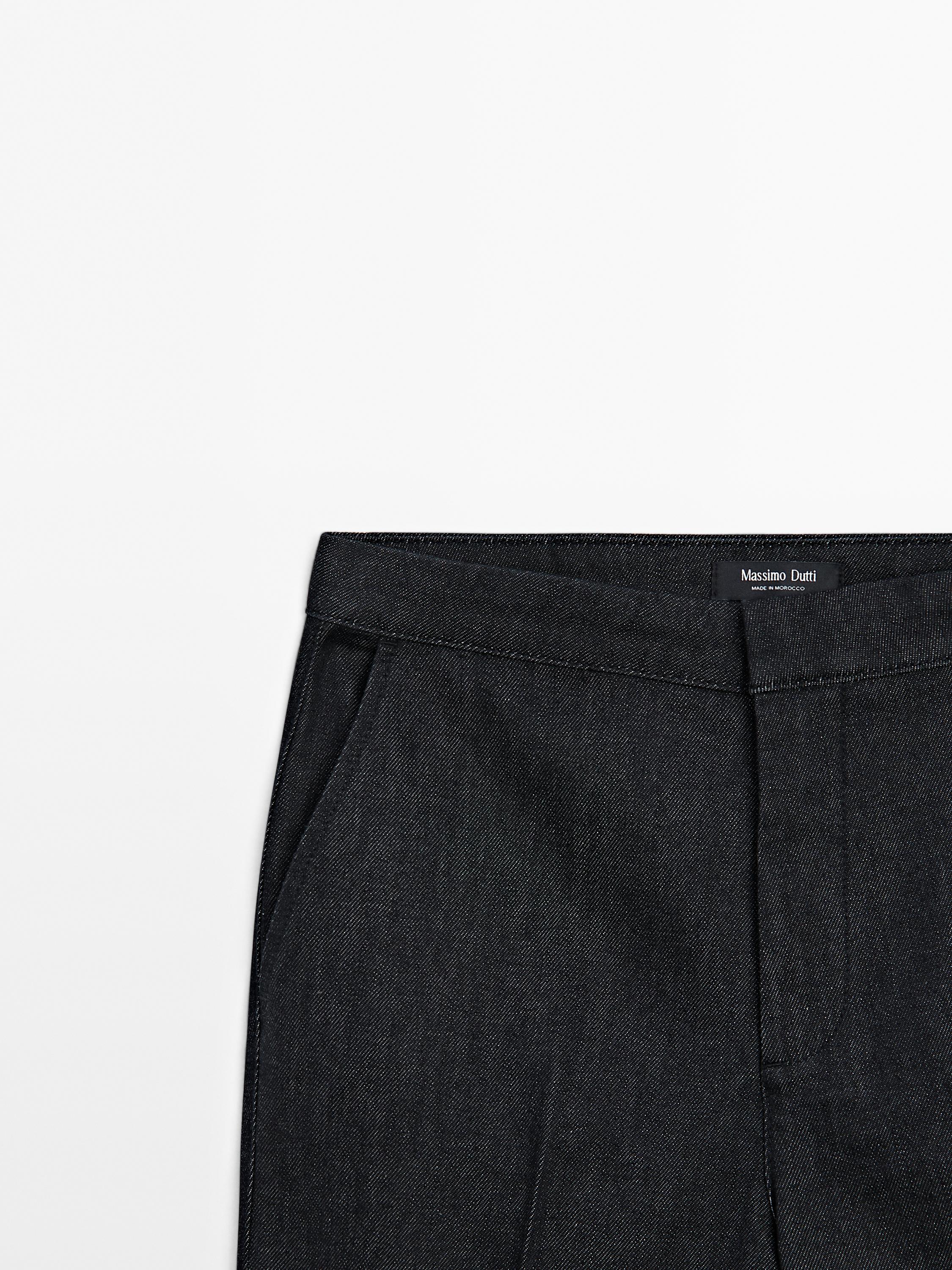 Mid-rise flared jeans