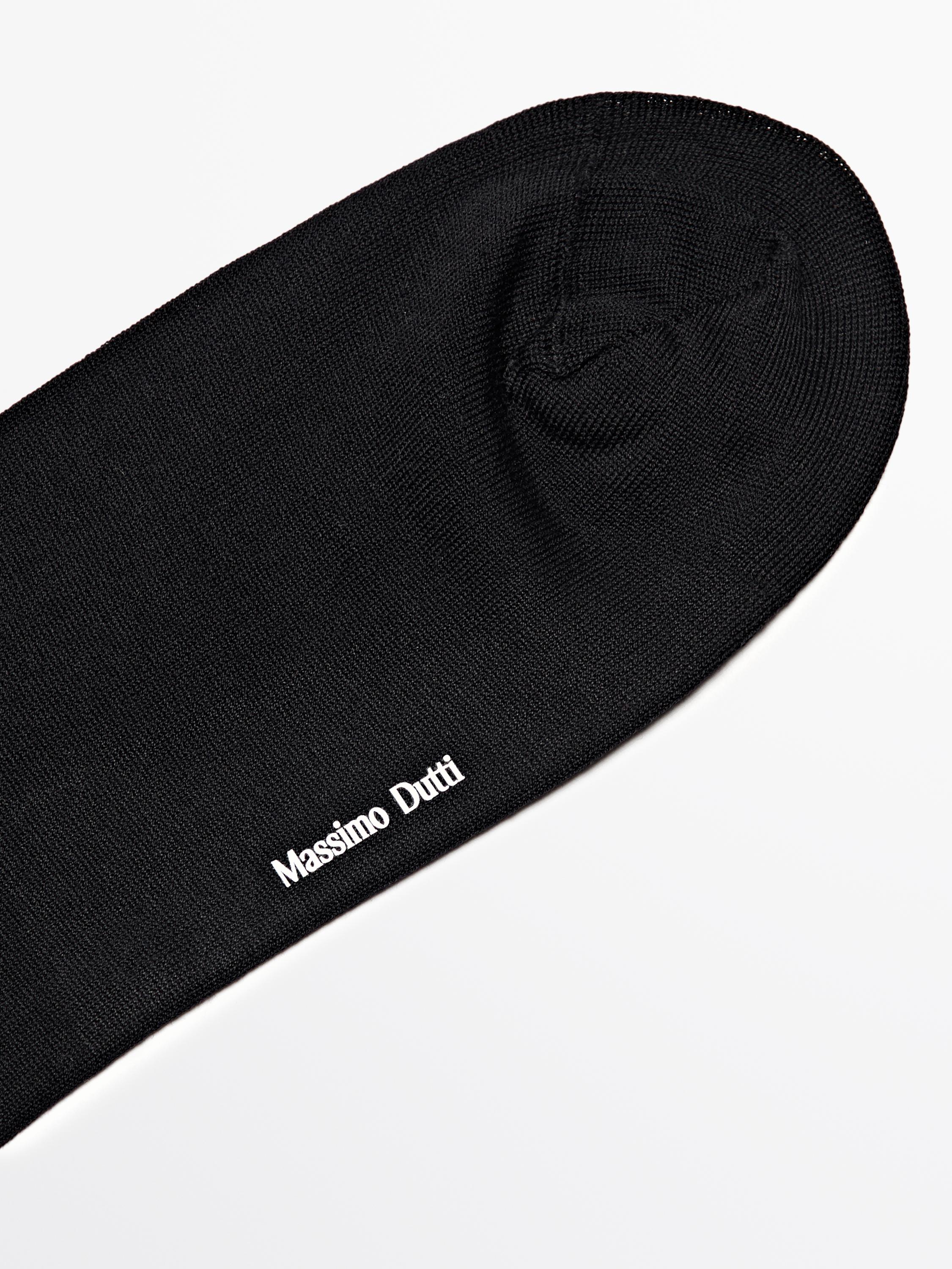 Duge čarape od mešavine mercerizovanog pamuka