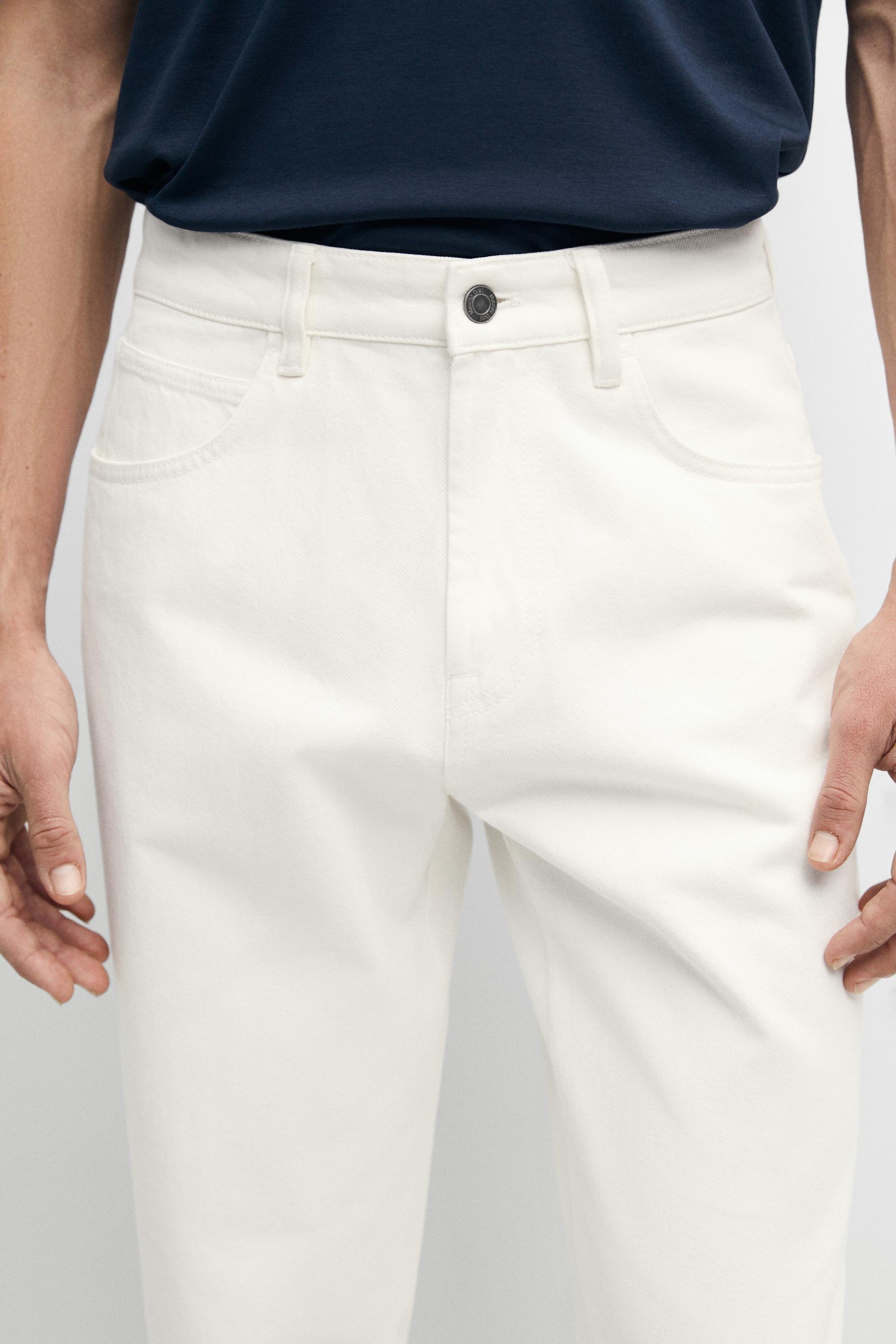 Tapered Fit Jeans — CREAM