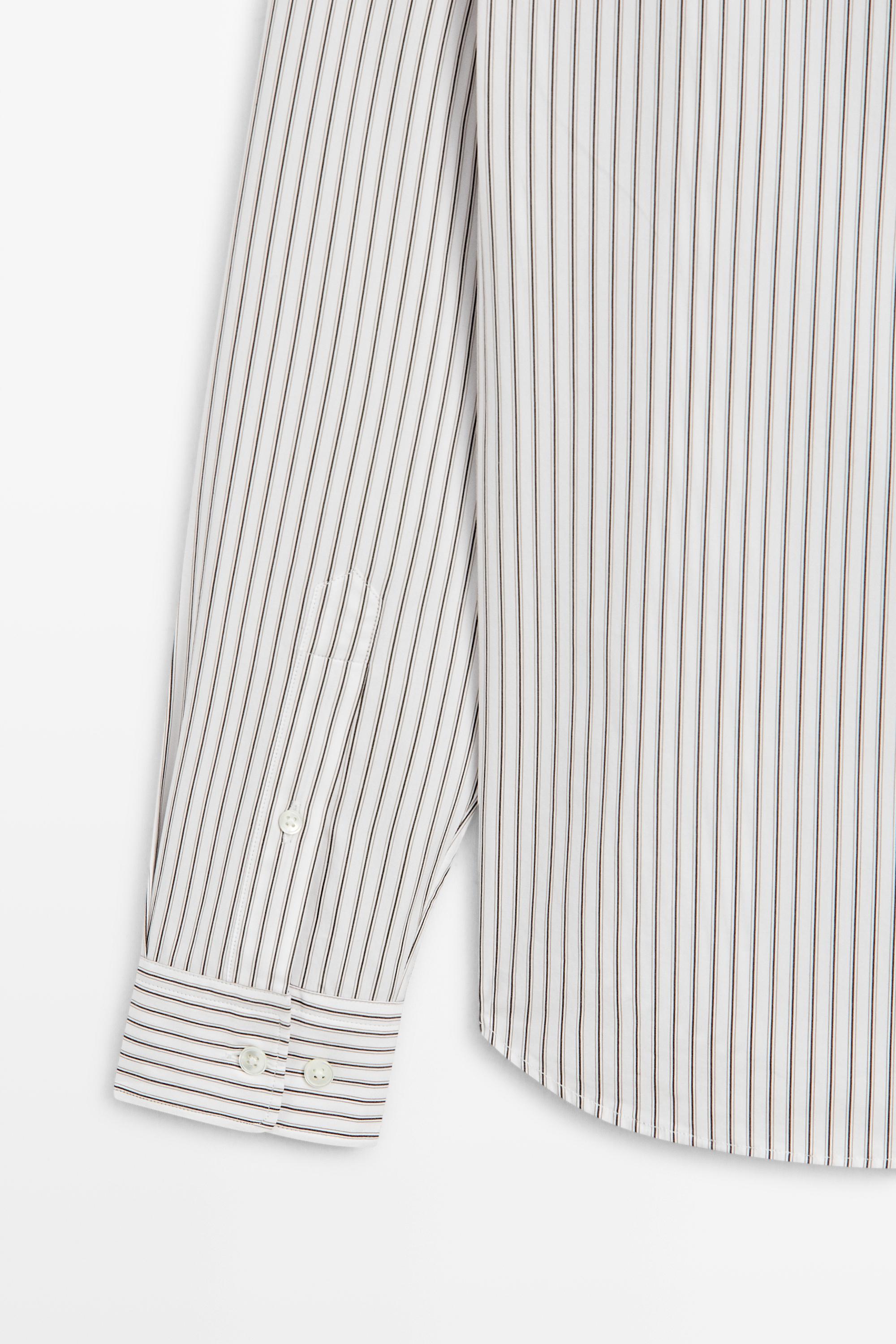 Massimo Dutti %100 pamuklu regular fit gömlek görsel 2