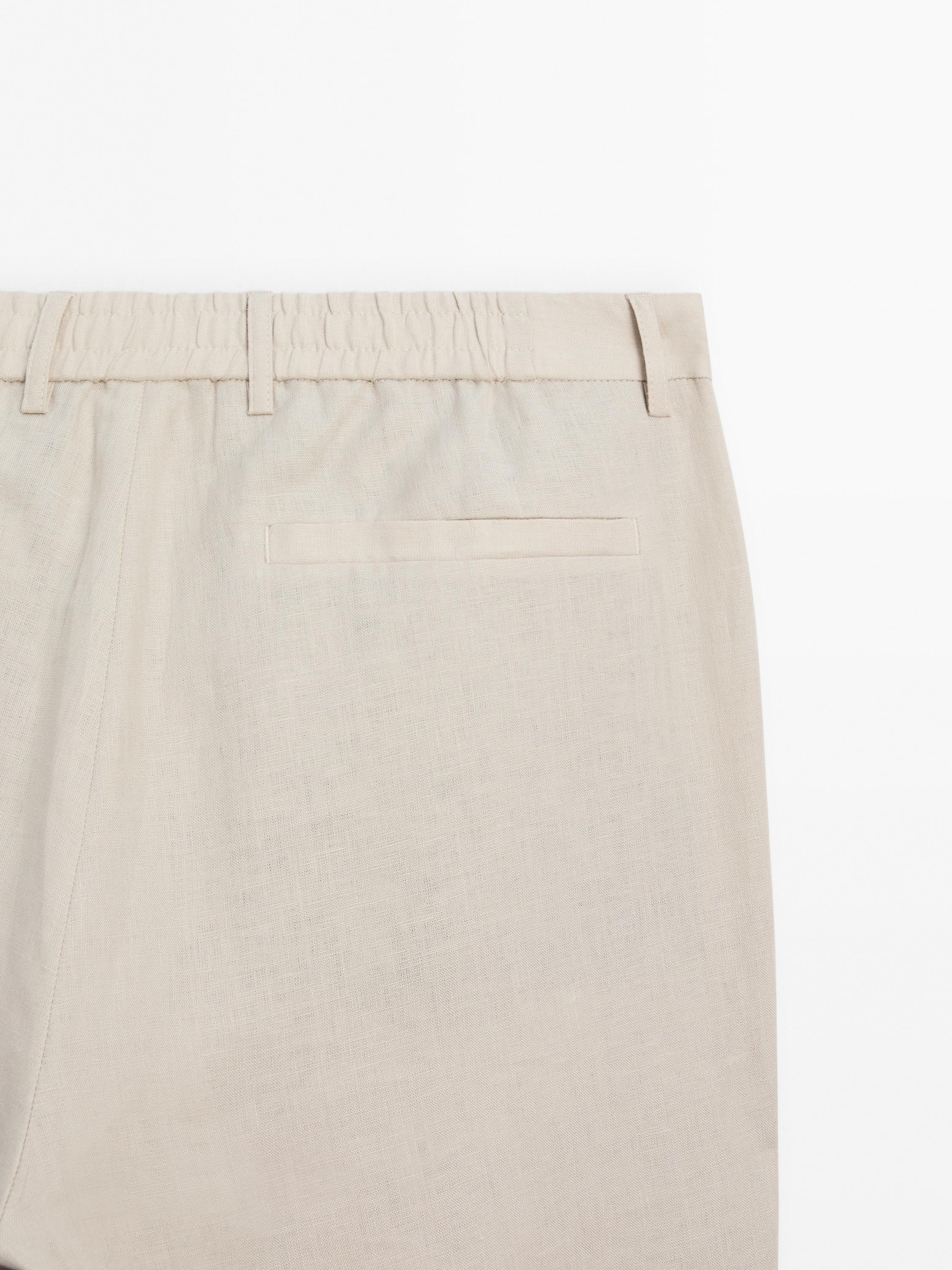 100% linen co-ord trousers