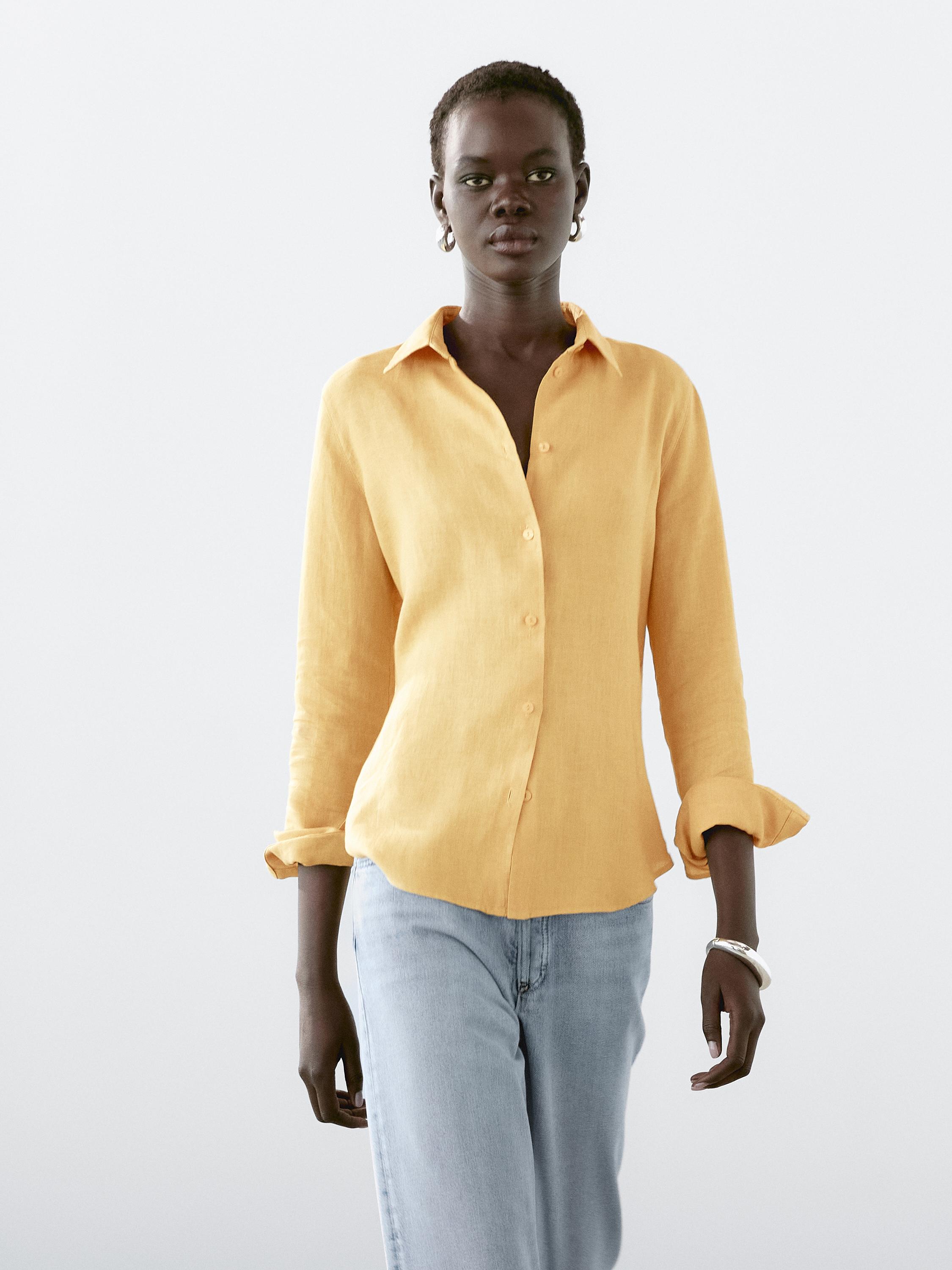 Chemise fluide 100 % lin