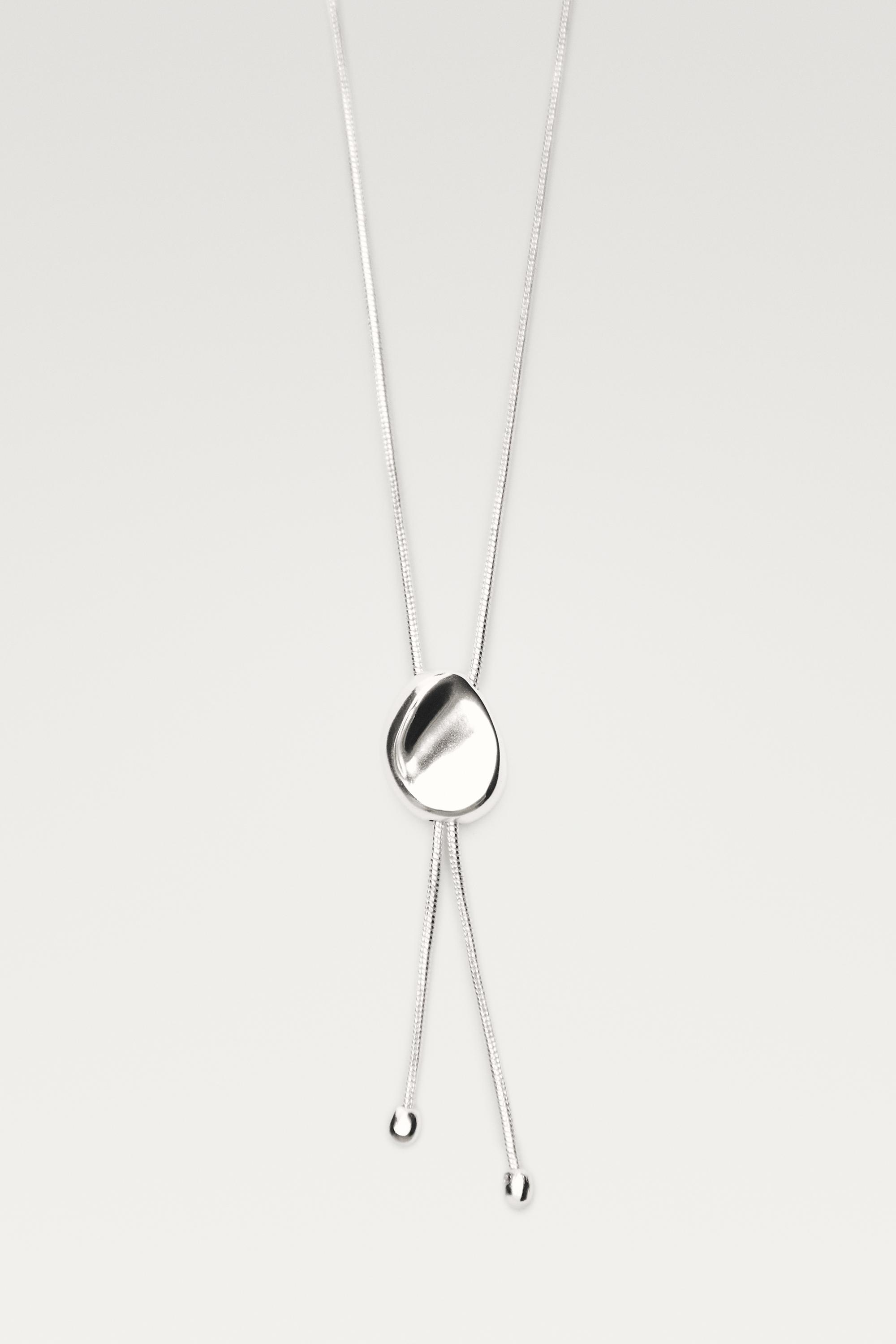 Lariat necklace — SILVER