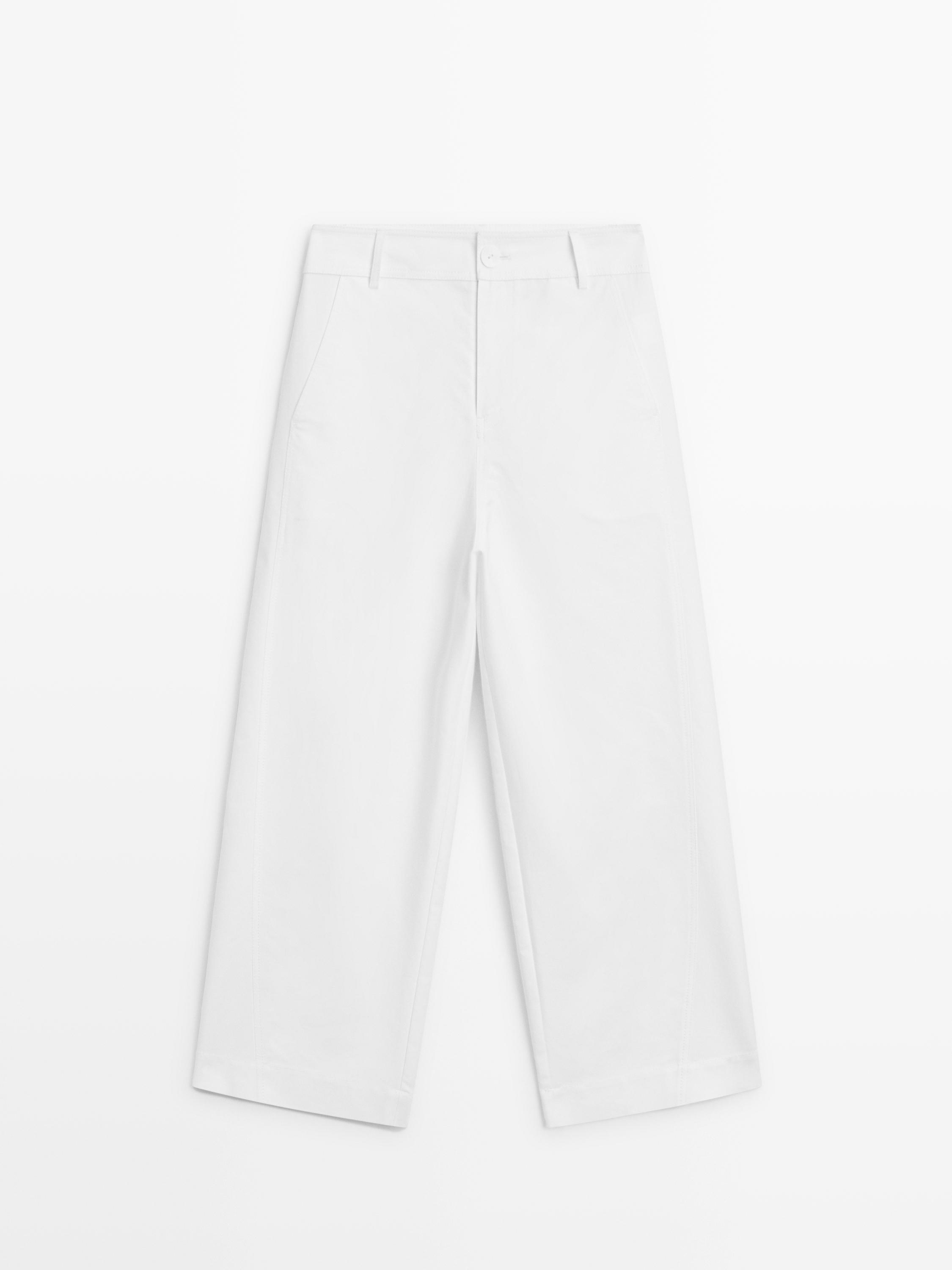 Celana panjang barrel fit pinggang tinggi