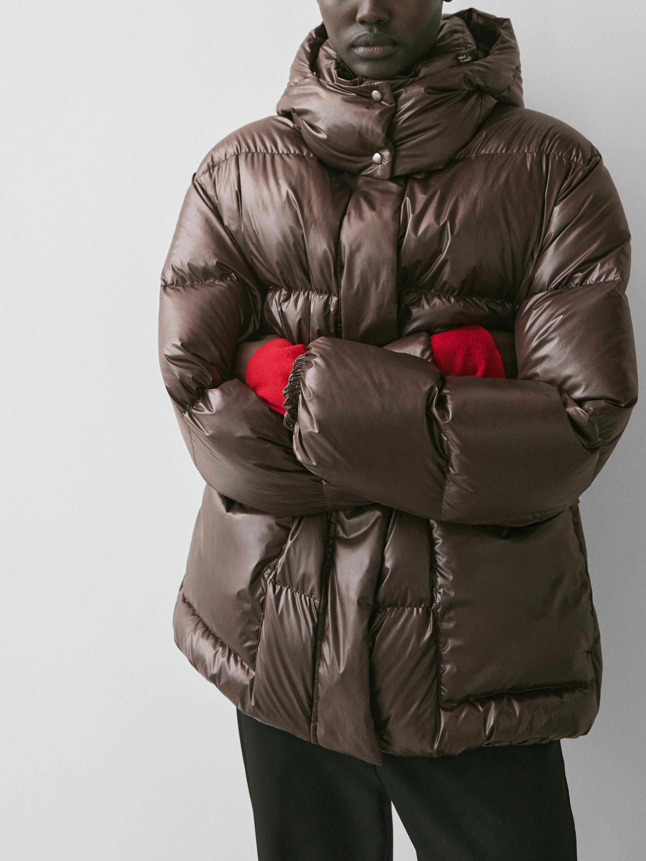 Shiny puffer jacket