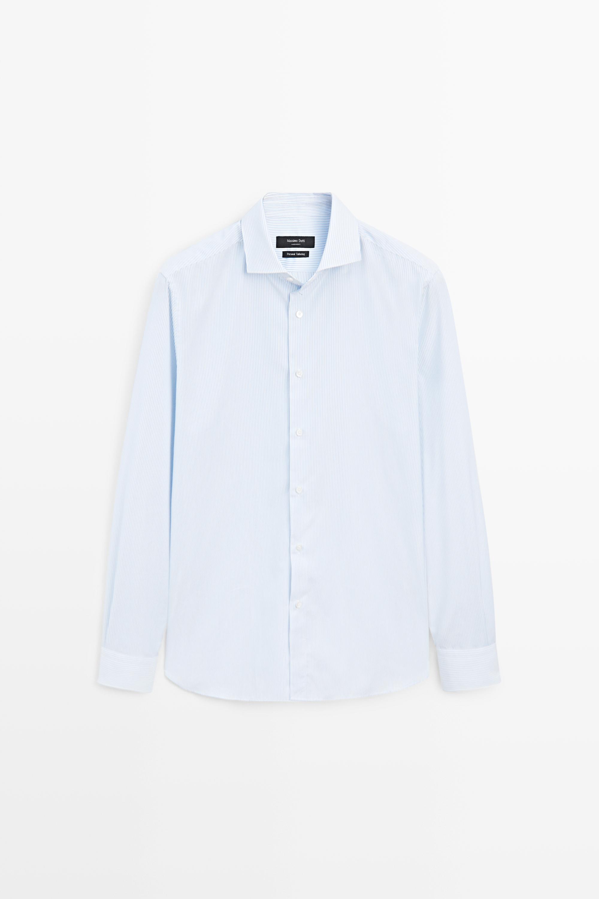 เสื้อเชิ้ตลายทางผ้าฝ้าย 100%