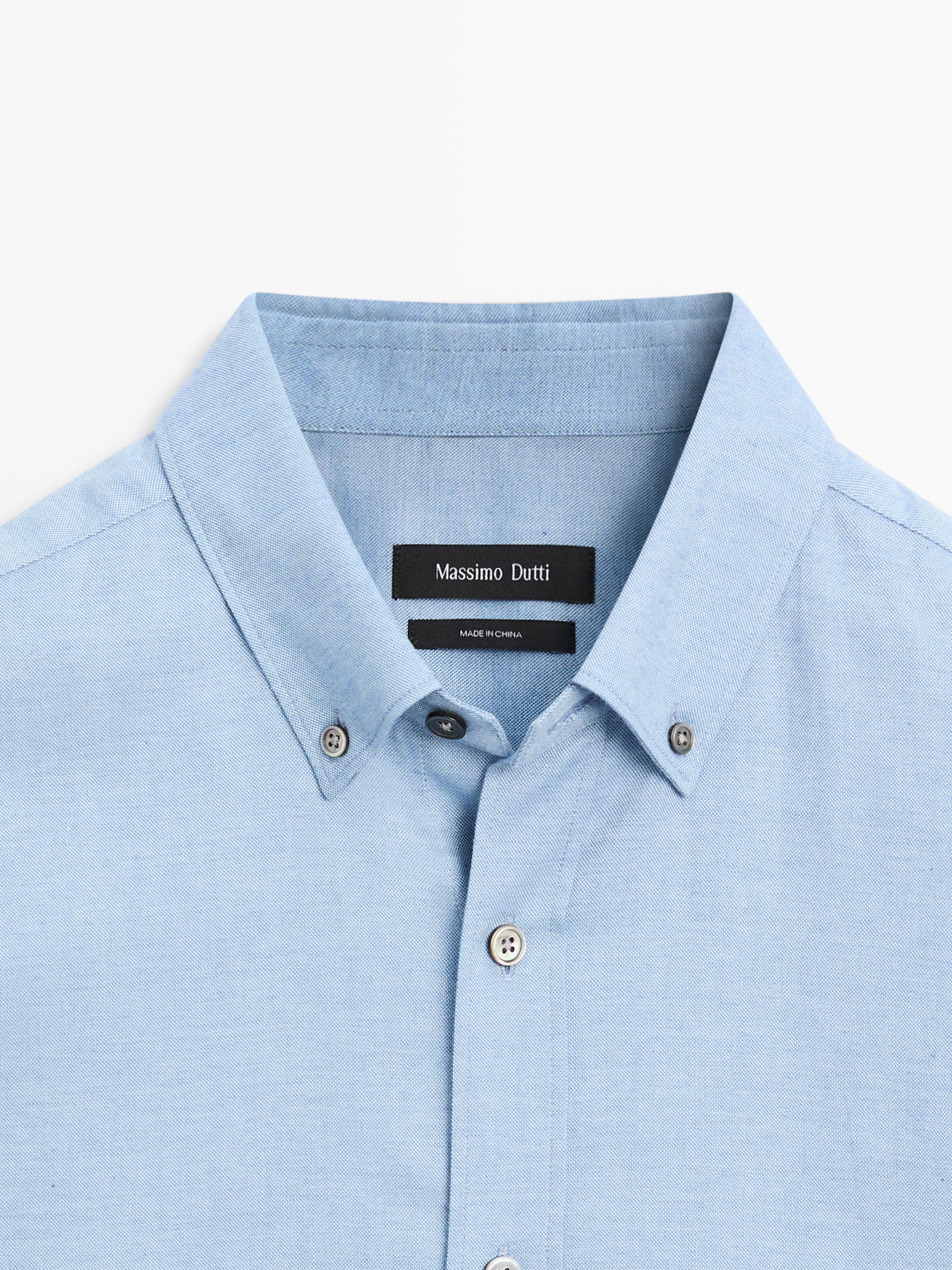 Camisa melange soft regular fit