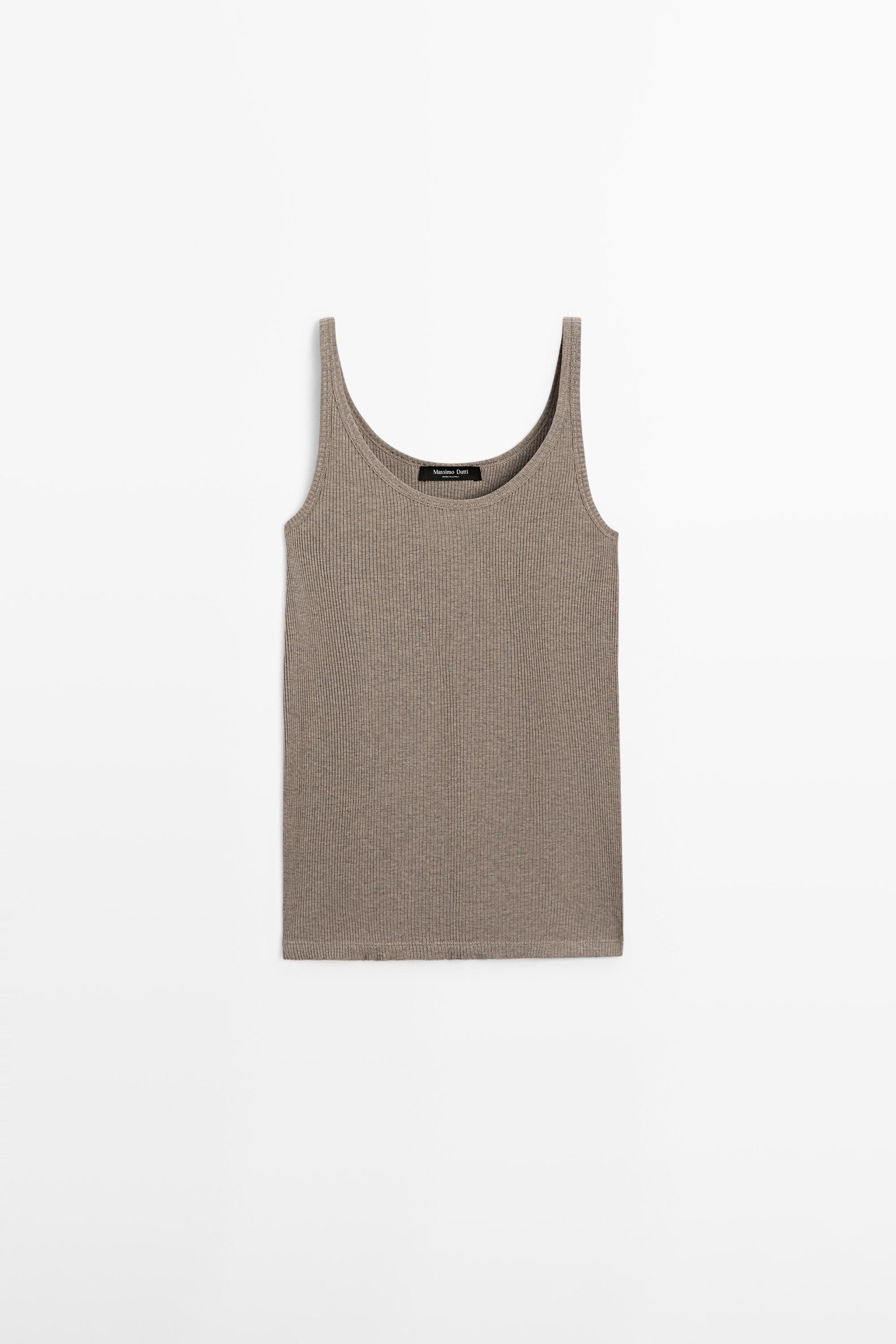 Áo thun lụa có gân