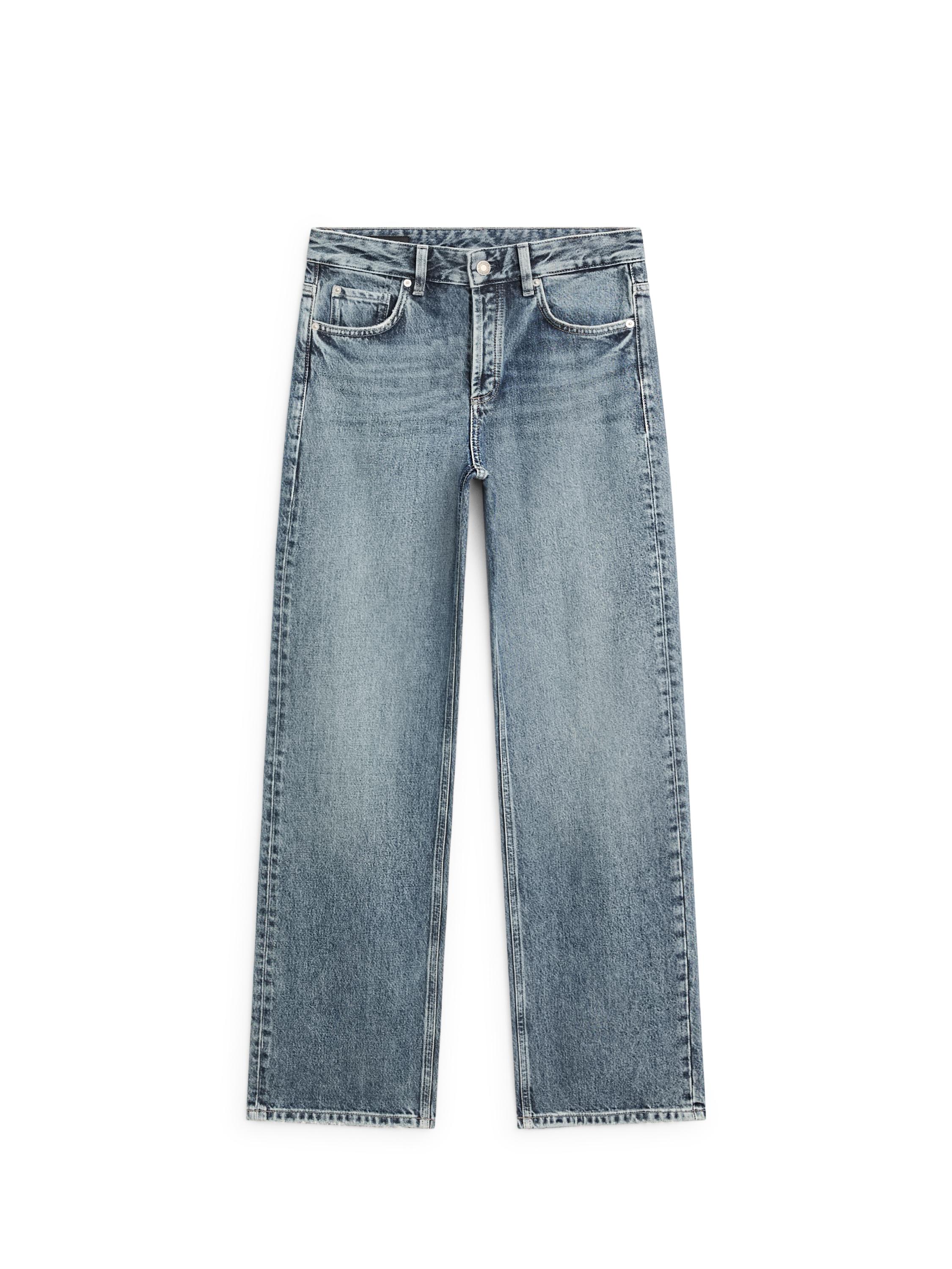 Mid-rise wide-leg jeans — Light Blue