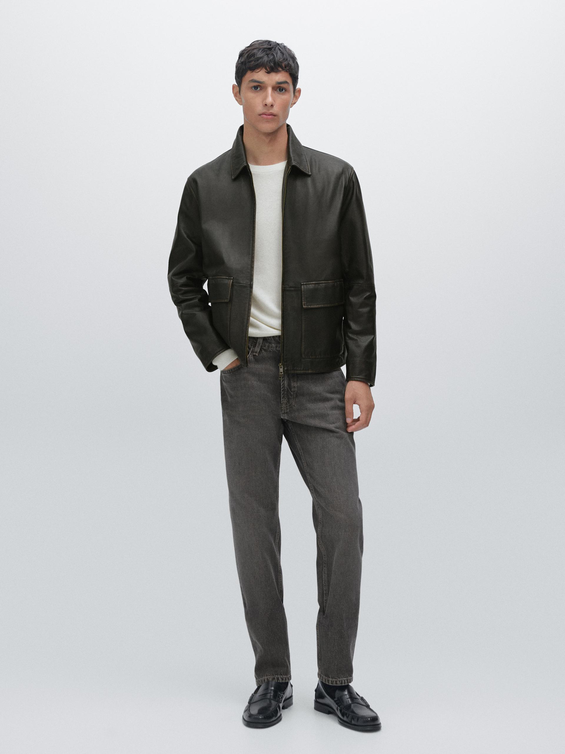 Jean Tapered Fit - Gris - 29 - Massimo Dutti - Homme