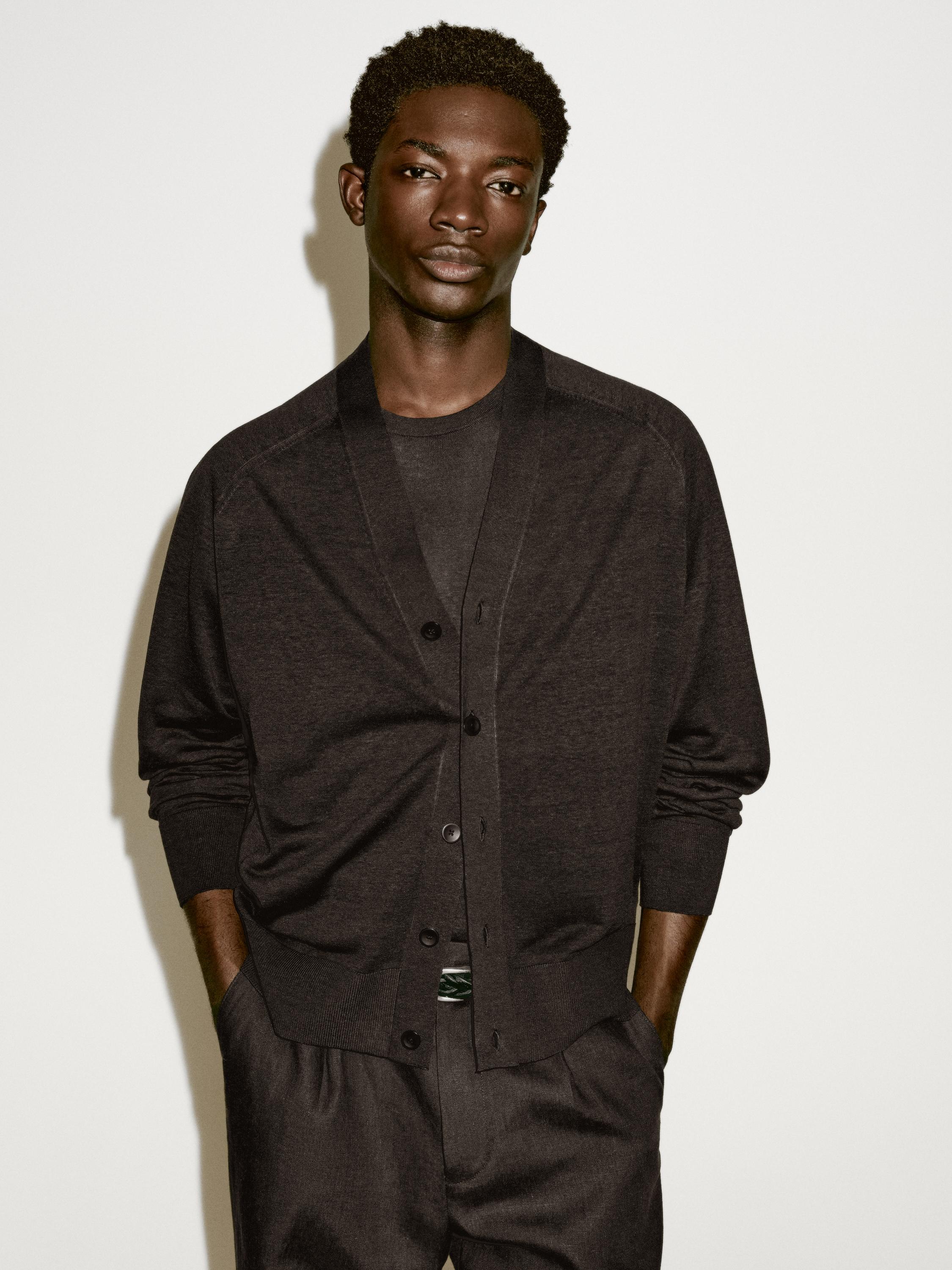 Mulberry silk blend knit cardigan - Limited Edition
